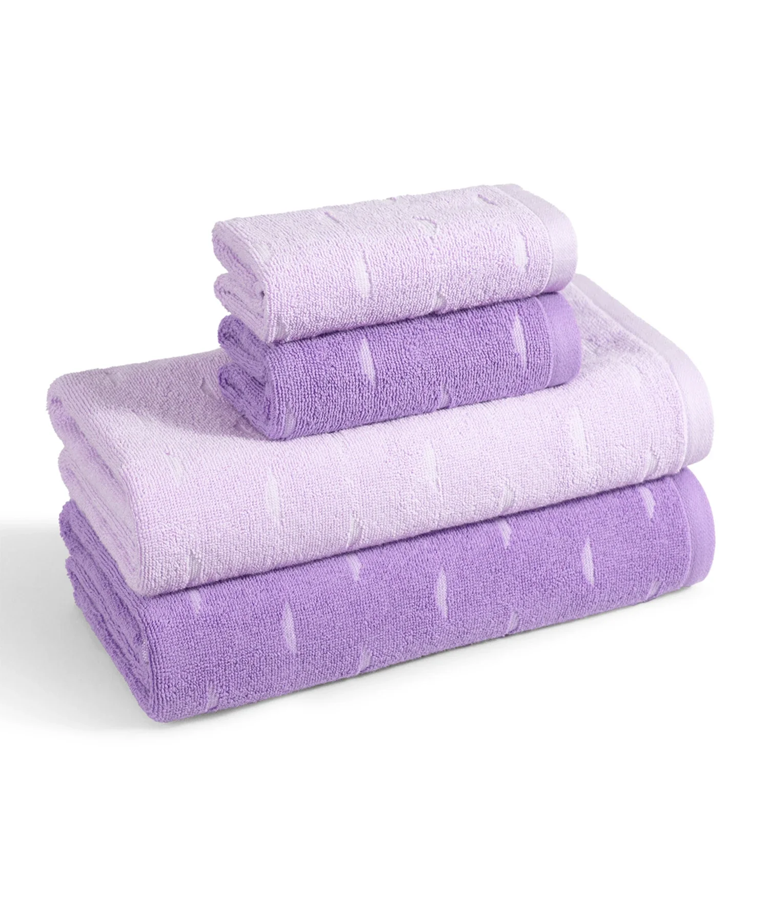 Fragrance 4Pc Towel Set, Lavender| 500 GSM Cotton - Image 5