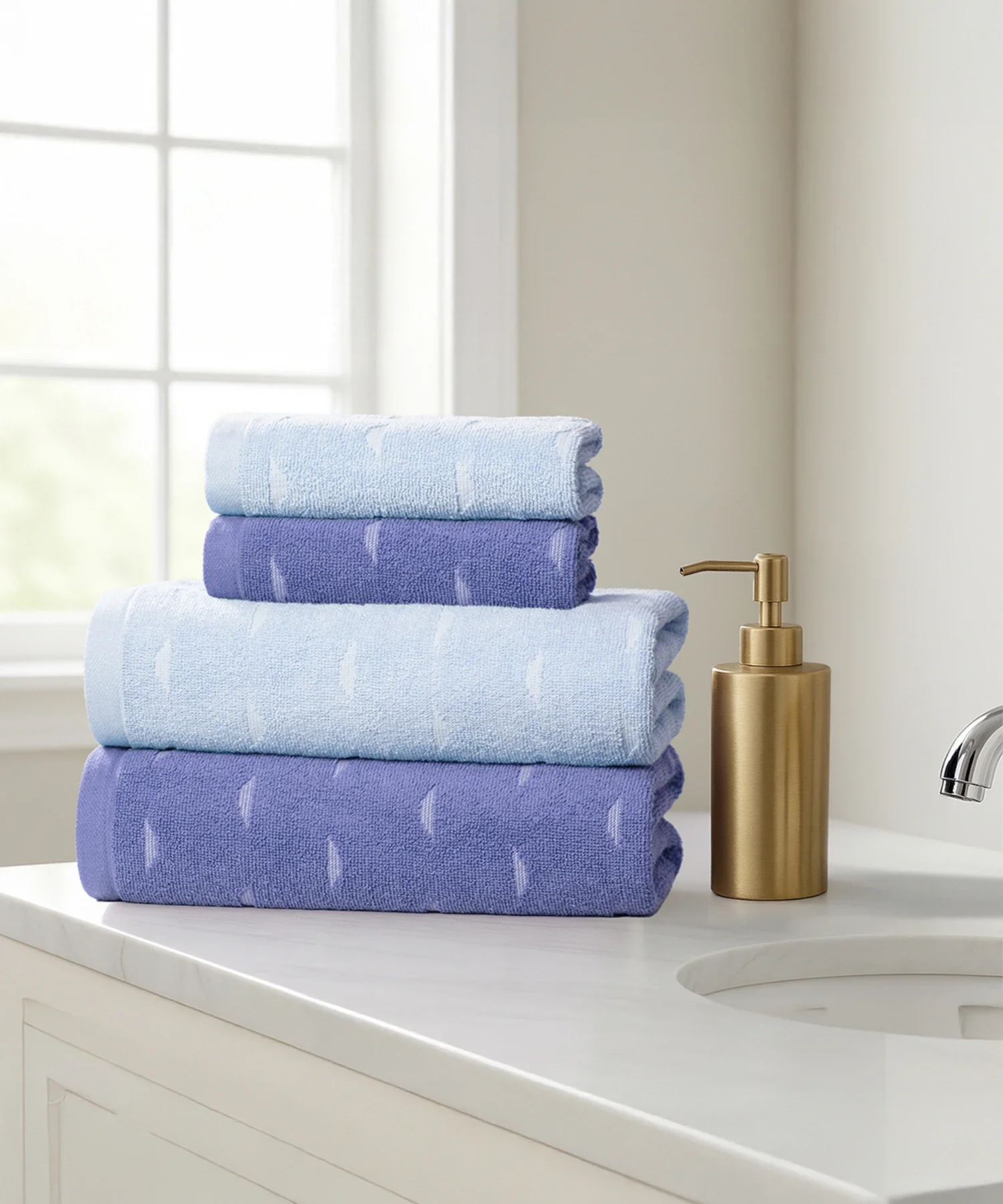 Fragrance 4Pc Towel Set, Mystique| 500 GSM Cotton - Image 3