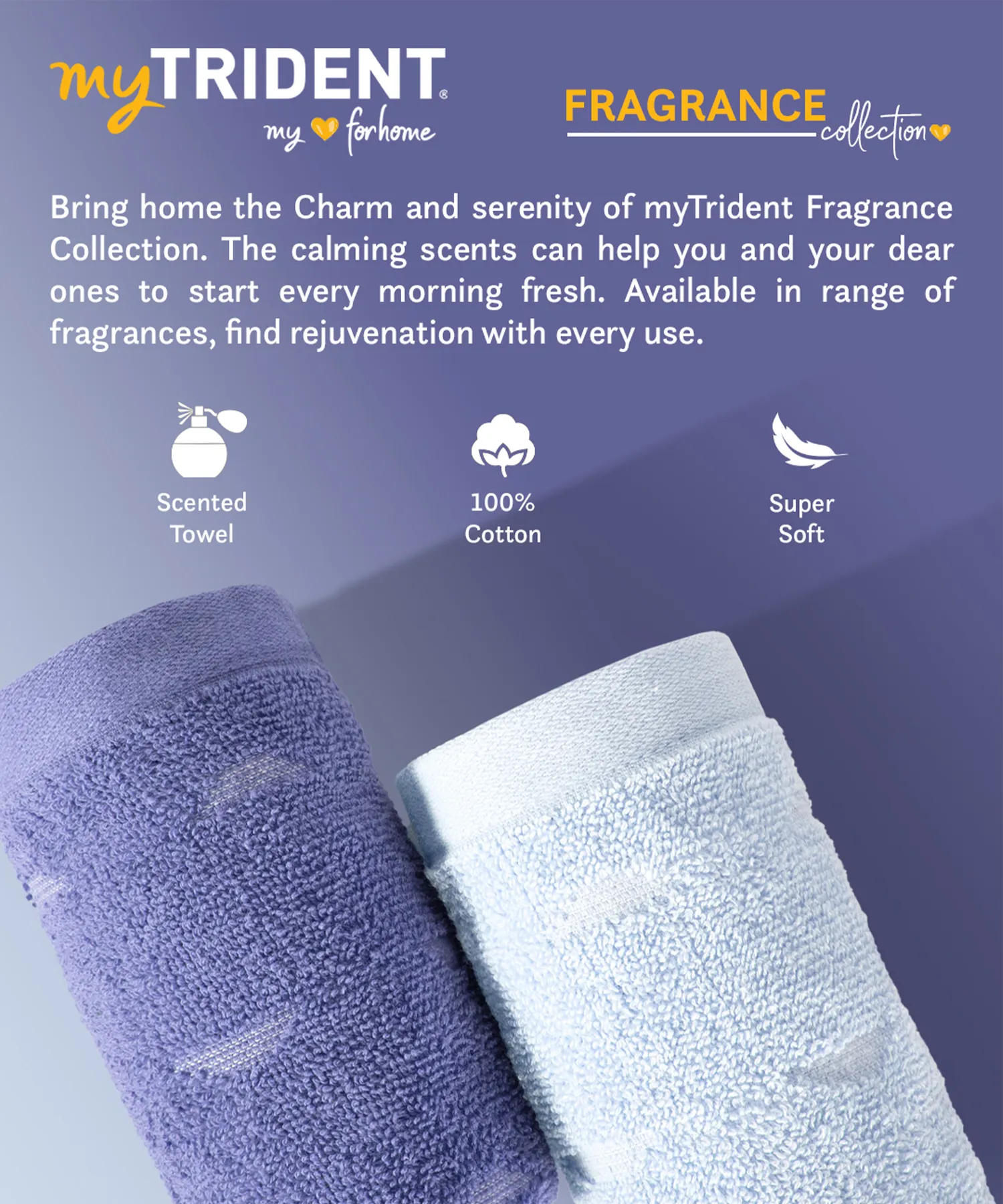Fragrance 4Pc Towel Set, Mystique| 500 GSM Cotton - Image 8
