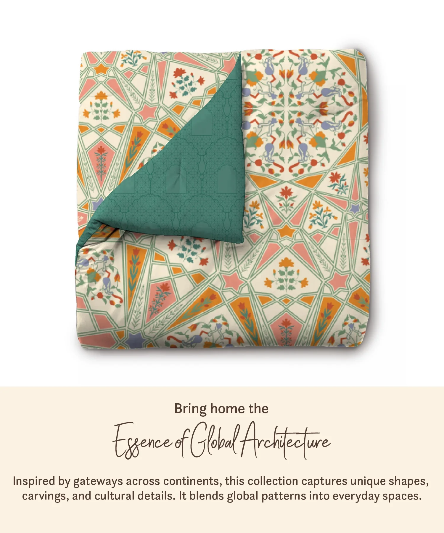 Gates Around The Globe Double AC Comforter, Arqadia| 180 TC Cotton - Image 3