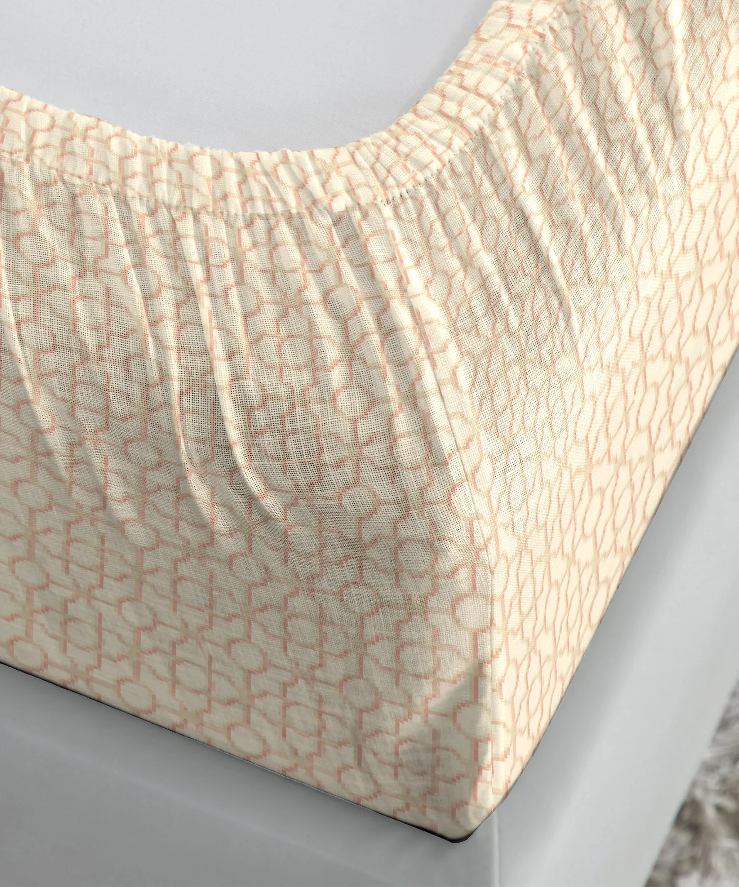 Gates Around The Globe King Fitted Bedsheet Set, Arqadia| 180 TC Cotton| 2 Pillow Covers - Image 4