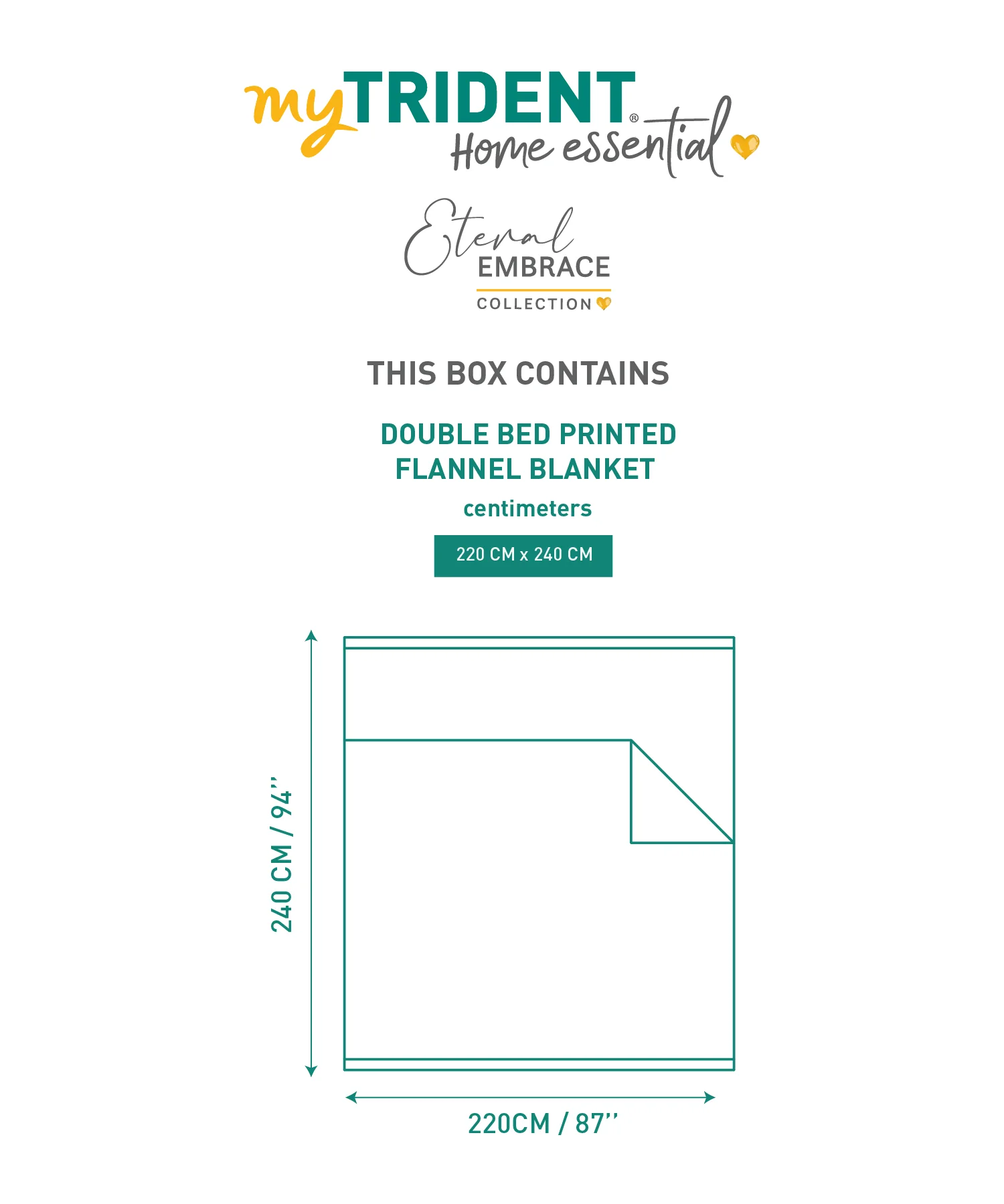 Home Essential Eternal Embrace 1 Ply Single Blanket Retro Rine|290 GSM - Image 8