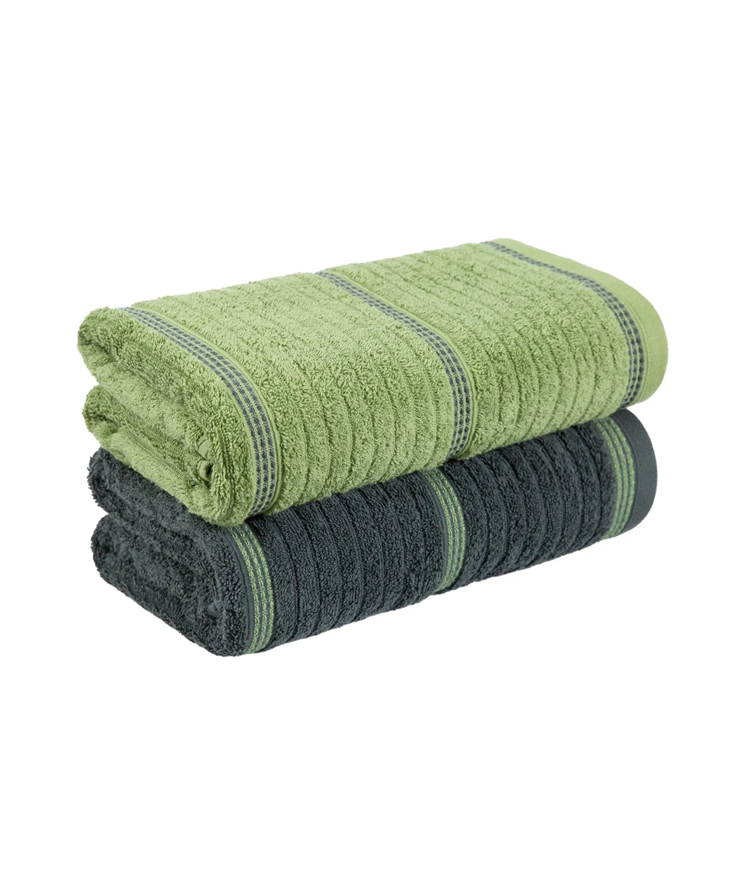 His & Her 2 PC Bath Towel Set, Ace & Joker|500 GSM Cotton - Image 4