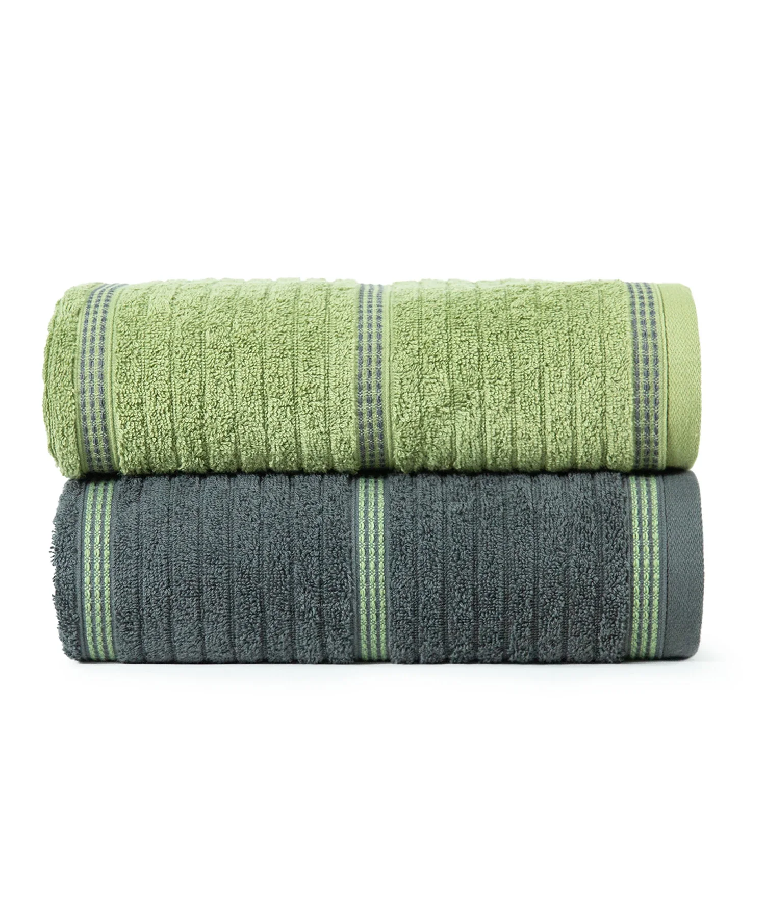 His & Her 2 PC Bath Towel Set, Ace & Joker|500 GSM Cotton - Image 5
