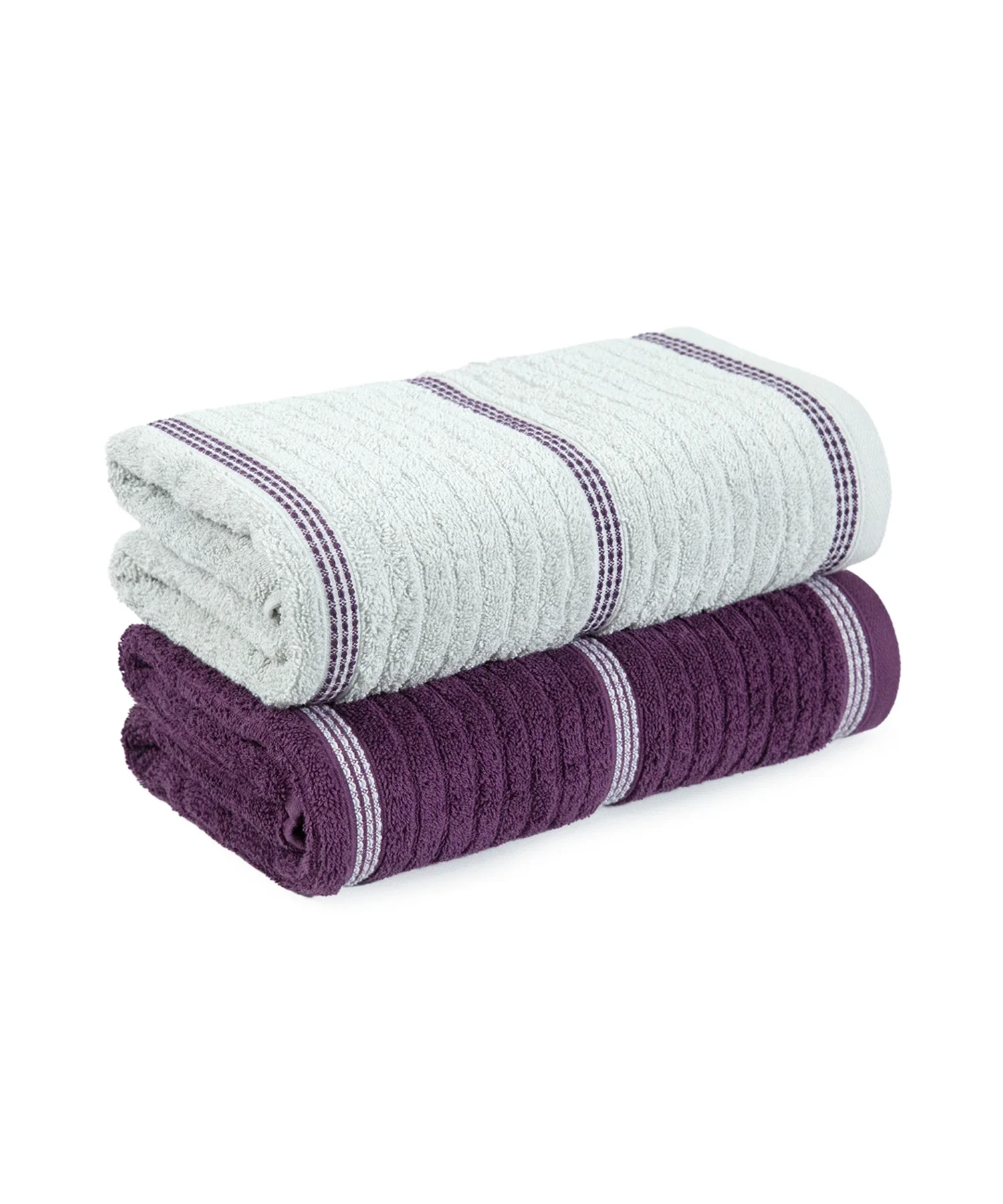His & Her 2 PC Bath Towel Set, Adam & Eve|500 GSM Cotton - Image 4