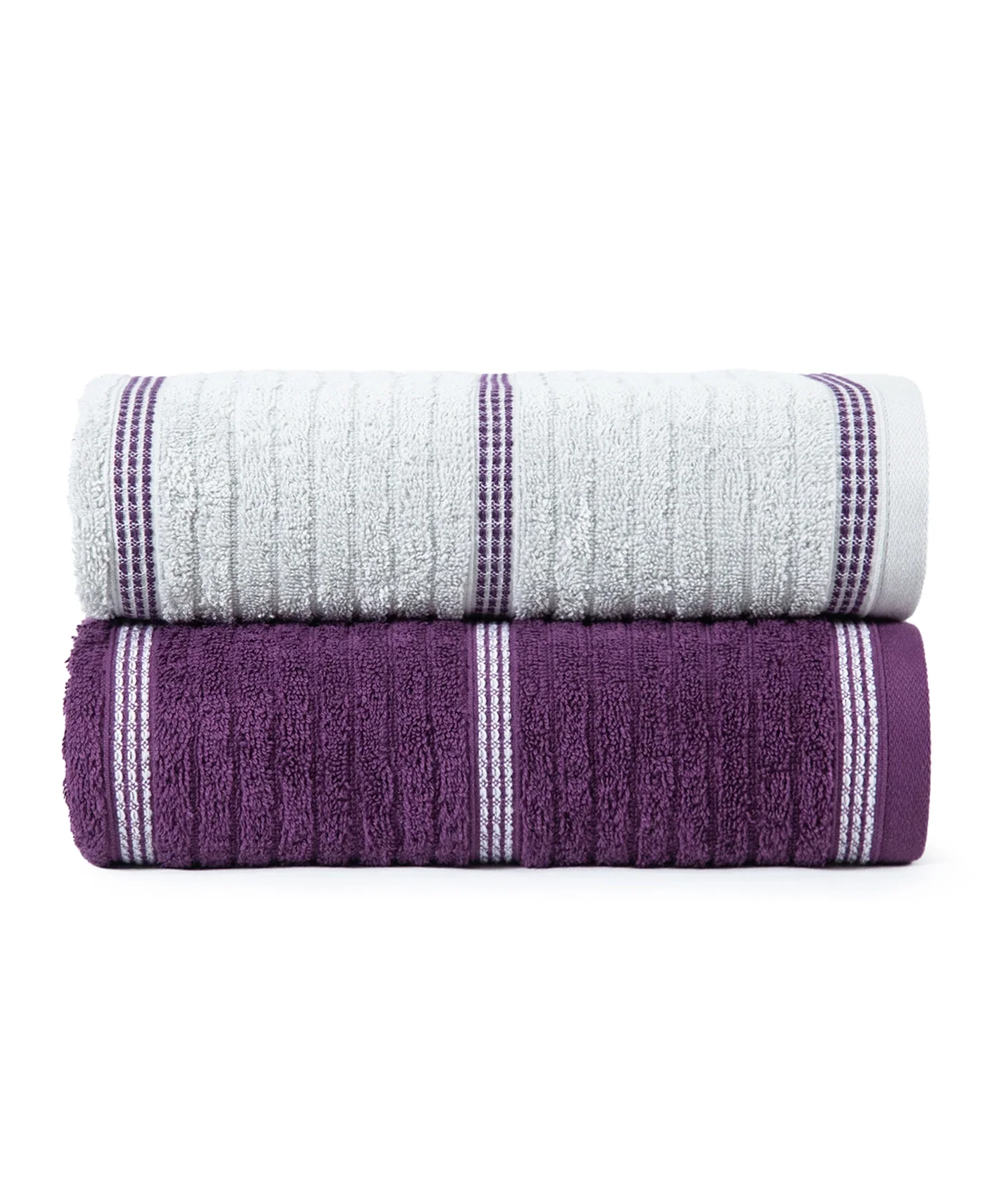 His & Her 2 PC Bath Towel Set, Adam & Eve|500 GSM Cotton - Image 5