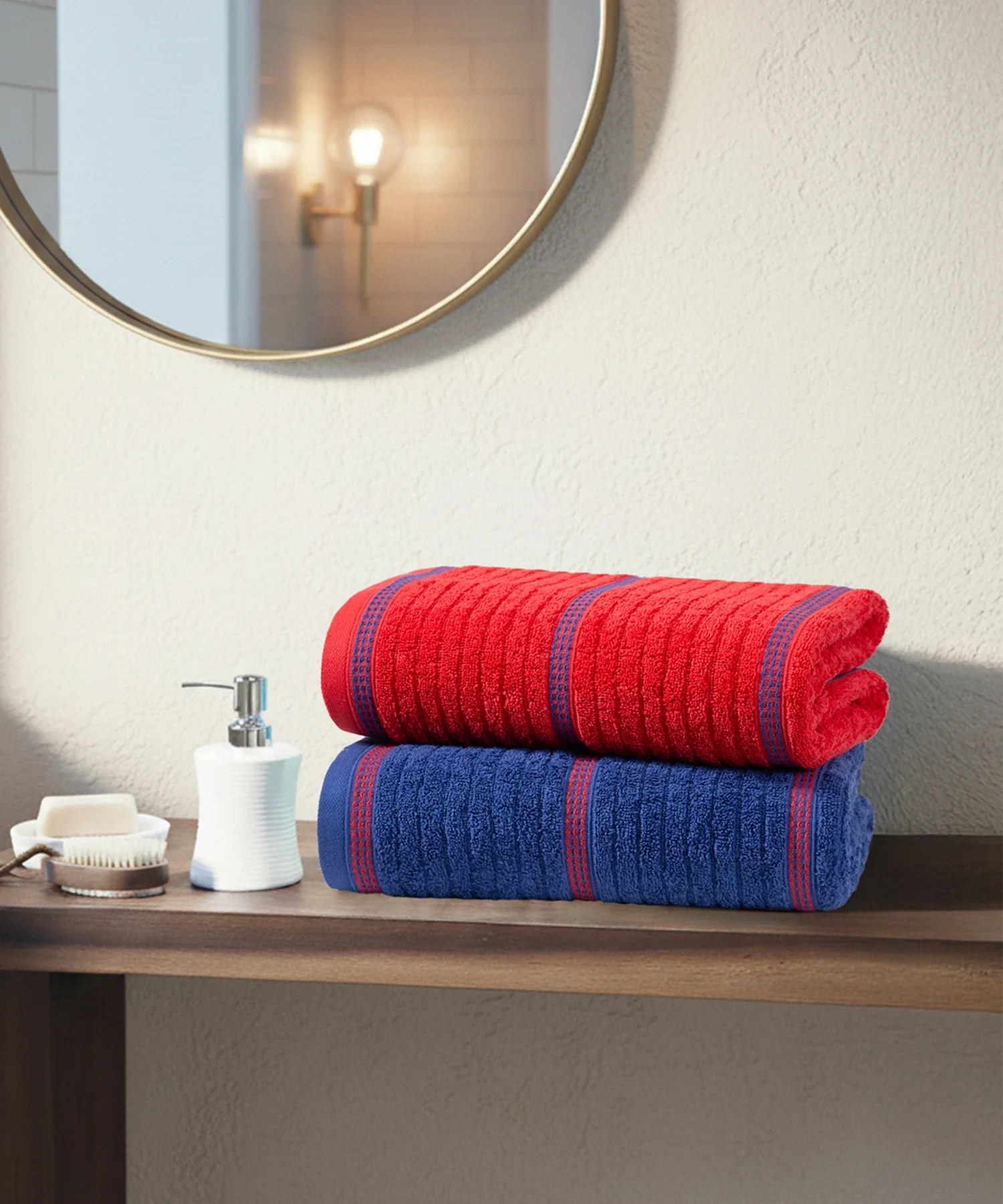 His & Her 2 PC Bath Towel Set, Tom & Jerry|500 GSM Cotton - Image 2