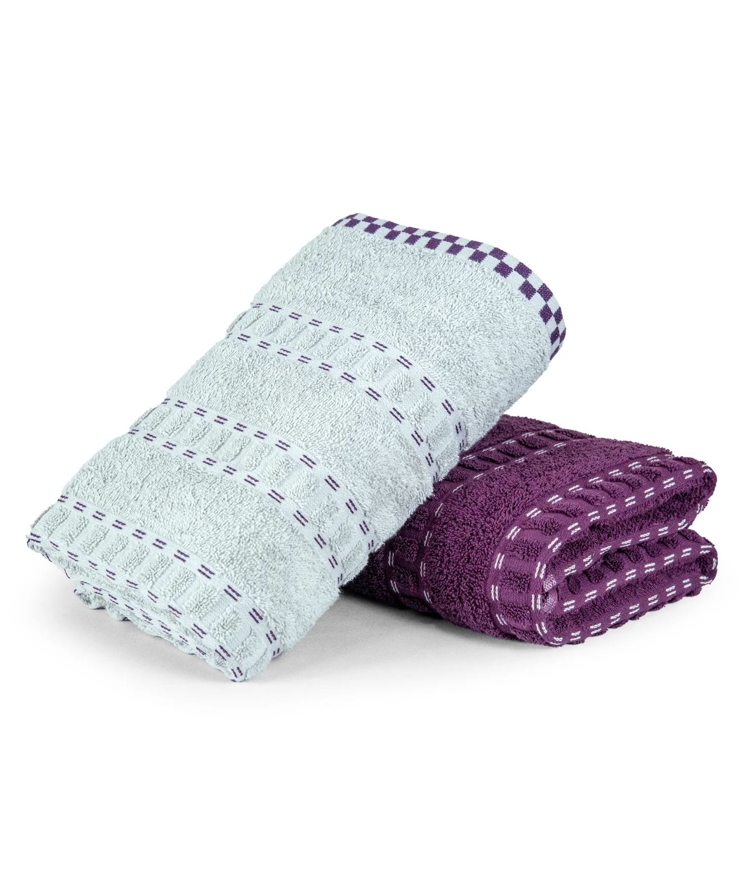 His & Her 2 PC Bath Towel Set, Adam & Eve|500 GSM Cotton - Image 2