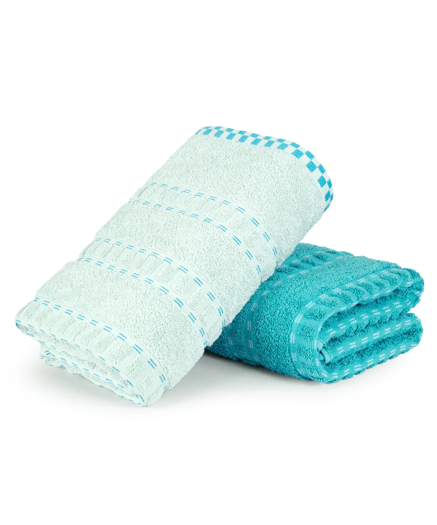 His & Her 2 PC Bath Towel Set,Bow & Arrow|500 GSM Cotton - Image 2
