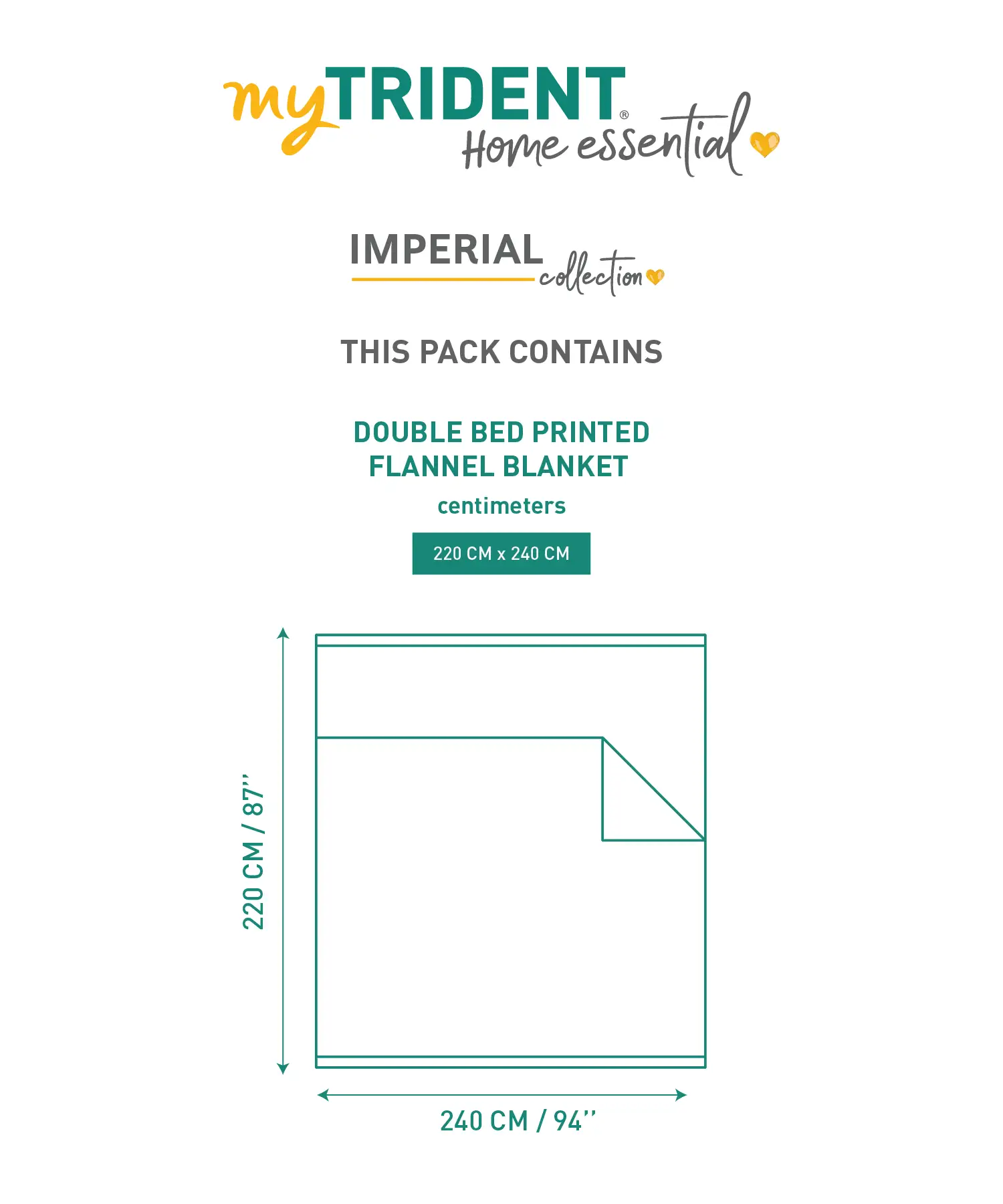 Home Essential Imperial 1 Ply Double Blanket, Logan| 290GSM - Image 7