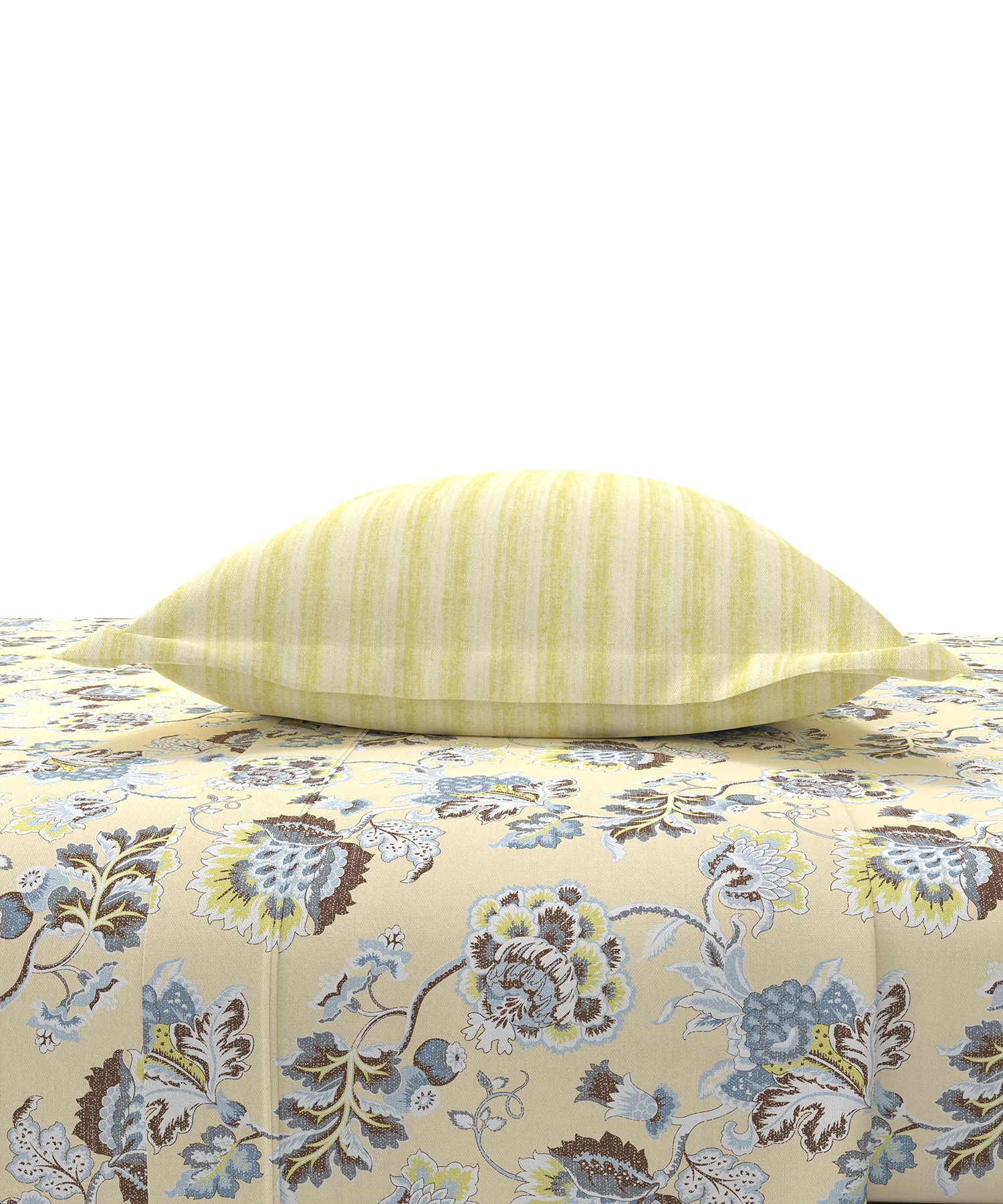 Home Essential King Printed Bedsheet, 144TC, 100% Cotton-Nayra Green - Image 4