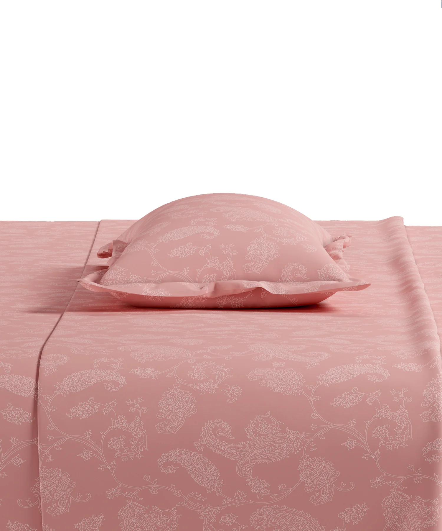 Home Essential Pastel Poetry Floral King Fitted Bedsheet, NITARA PEONY|144TC Cotton| 2 Pillow Covers - Image 3
