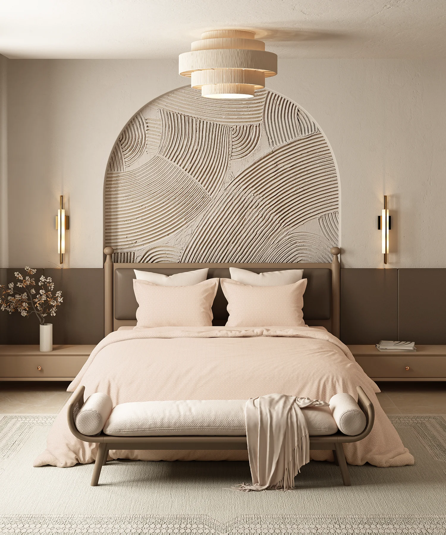 Home Essential Pastel Poetry Geo Bedsheet, Maison Marmalade|144TC Cotton| 2 Pillow Covers - Image 2