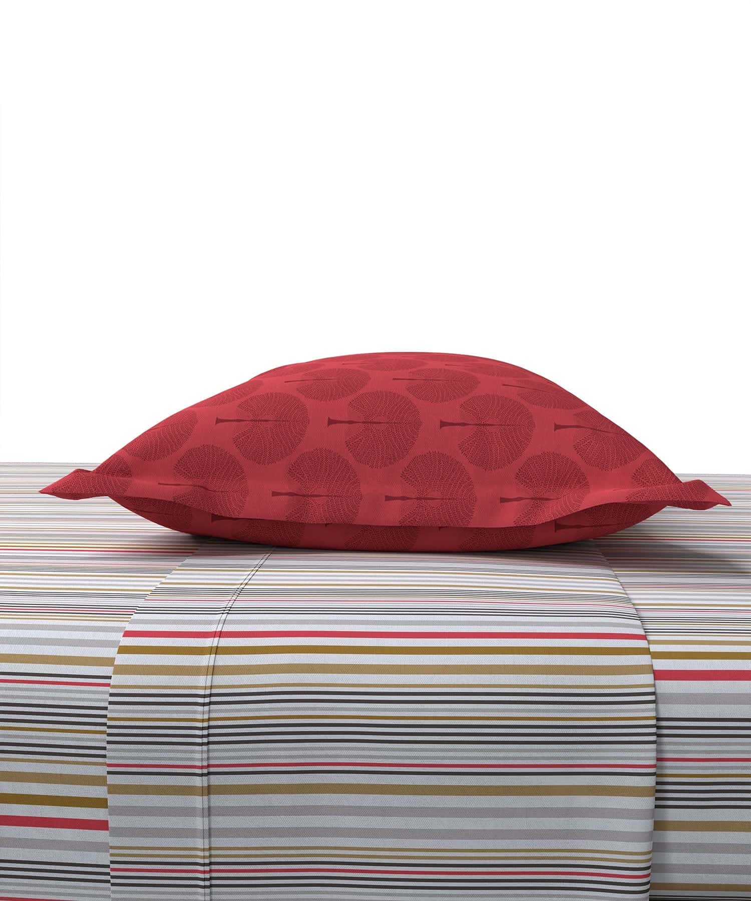 Home Essential Queen Bedsheet Set,144 Tc,Miramar Coral - Image 4