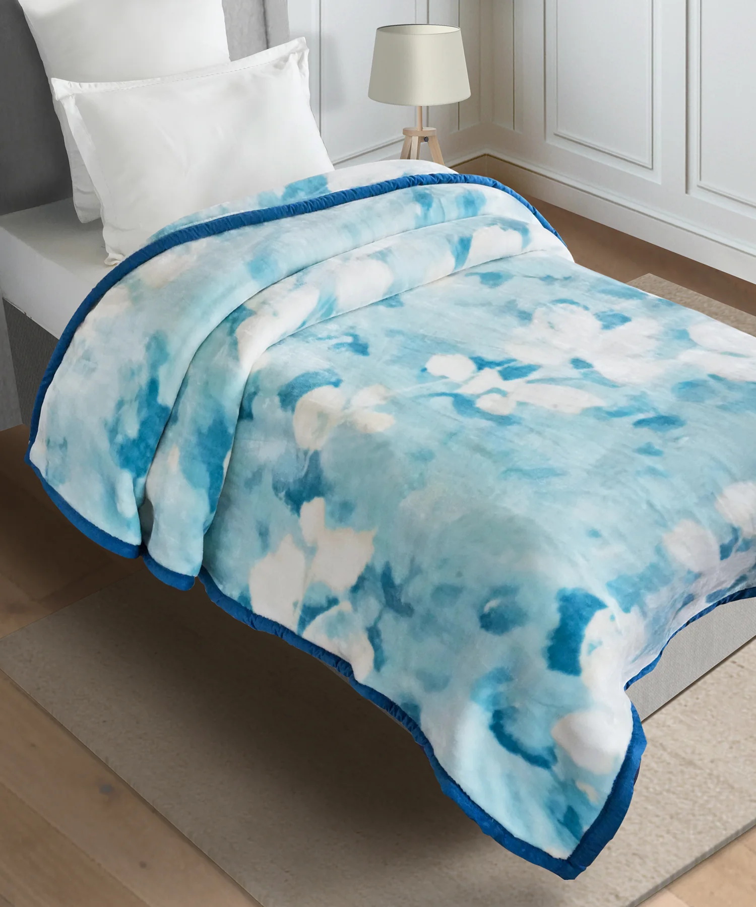 Home Essential Soft Sanctuary 1 Ply Single Flannel Blanket,Sofia|1.8 KG - Image 2