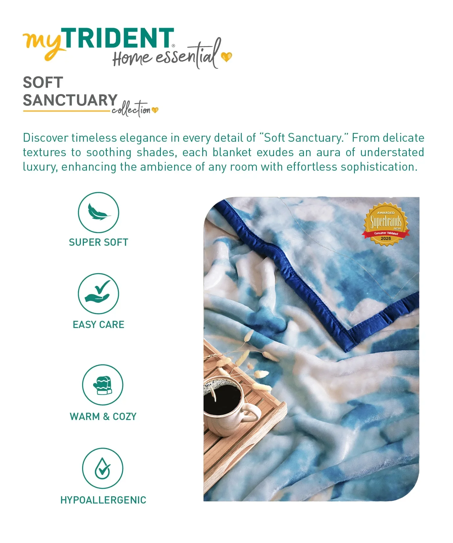 Home Essential Soft Sanctuary 1 Ply Single Flannel Blanket,Sofia|1.8 KG - Image 5