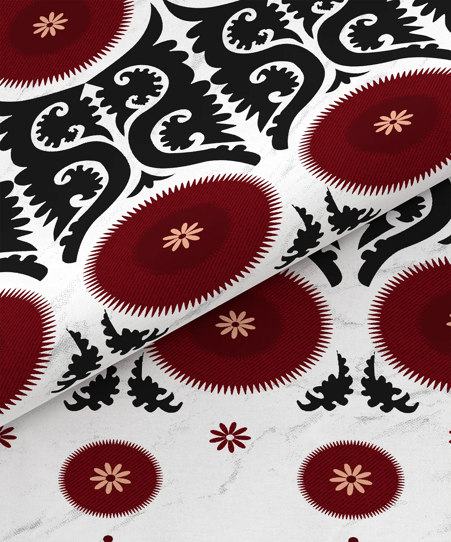 Home Essential Suzani Bedding Set, Chaand Bagh|144 TC Cotton| 4 Pc Set - Image 5