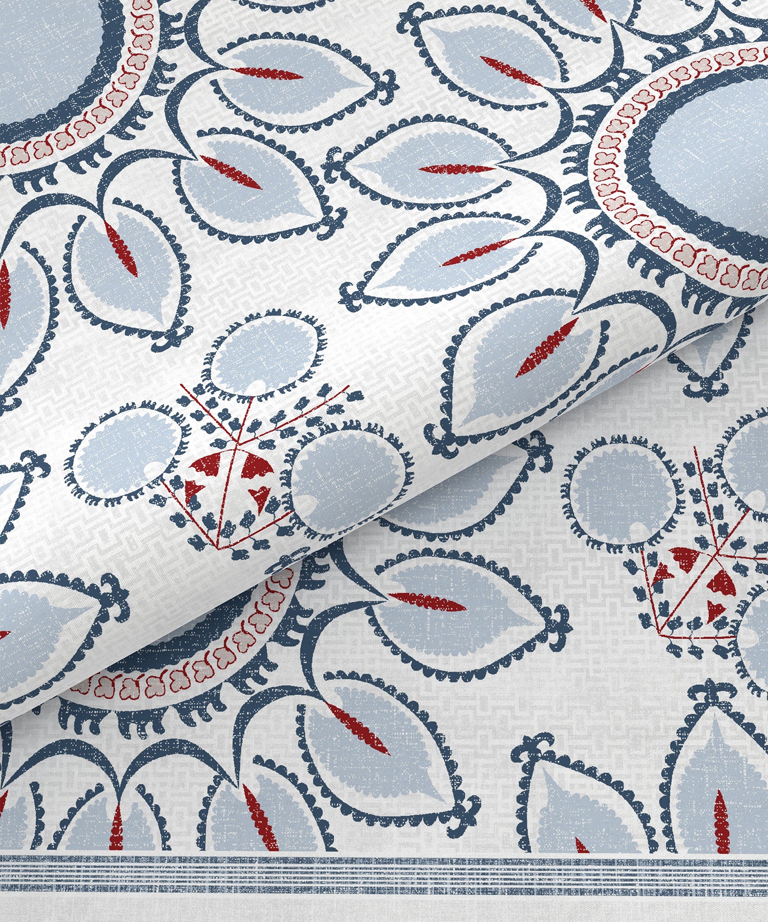 Home Essential Suzani King Bedsheet, Vata Stuti|144TC Cotton| 2 Pillow Covers - Image 5