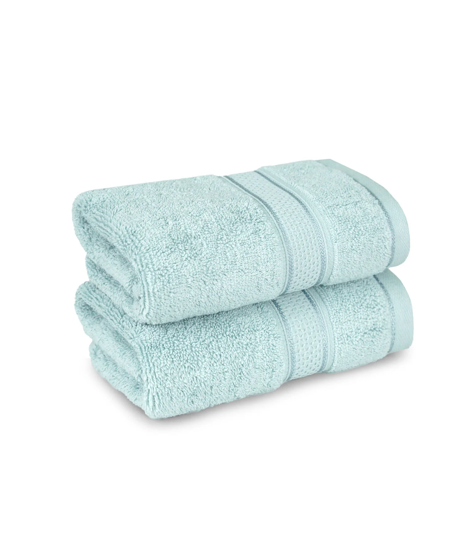 Indulgence 2Pc Hand Towel, Aqua Fresh|600 GSM Cotton - Image 2