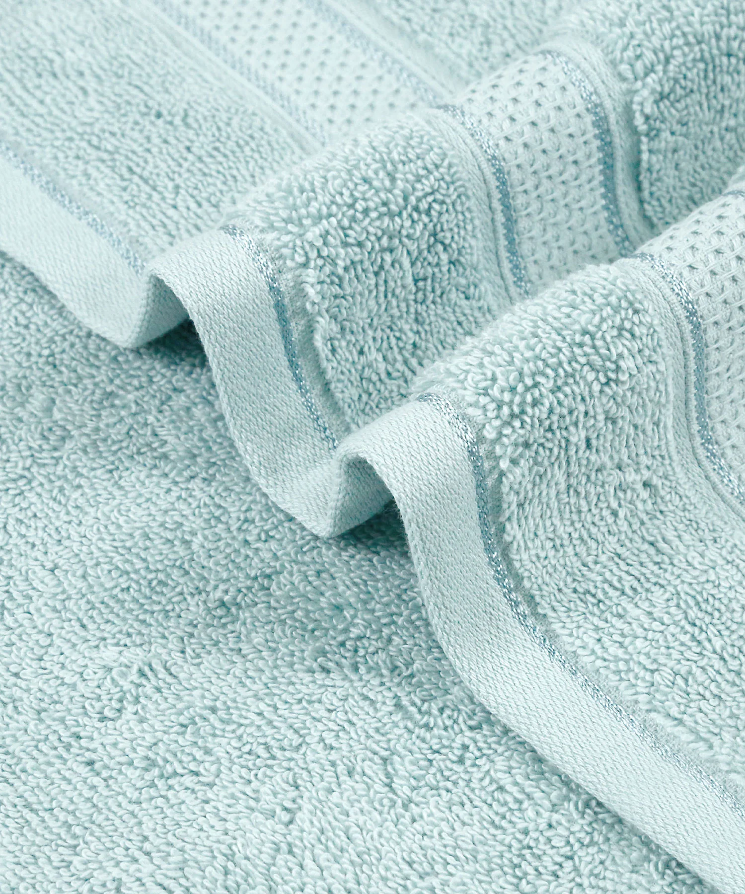Indulgence 2Pc Hand Towel, Aqua Fresh|600 GSM Cotton - Image 3