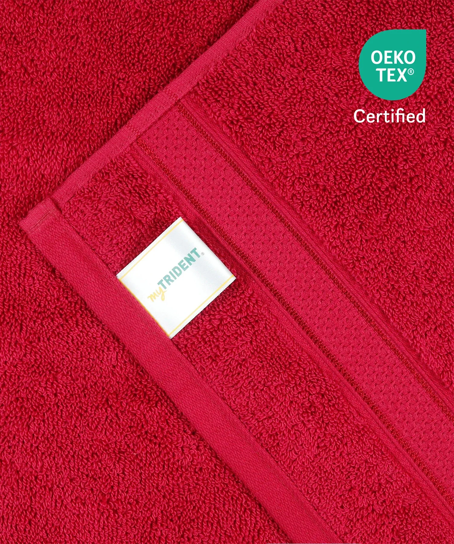 Indulgence 2Pc Hand Towel, Blood Red|600 GSM Cotton - Image 4