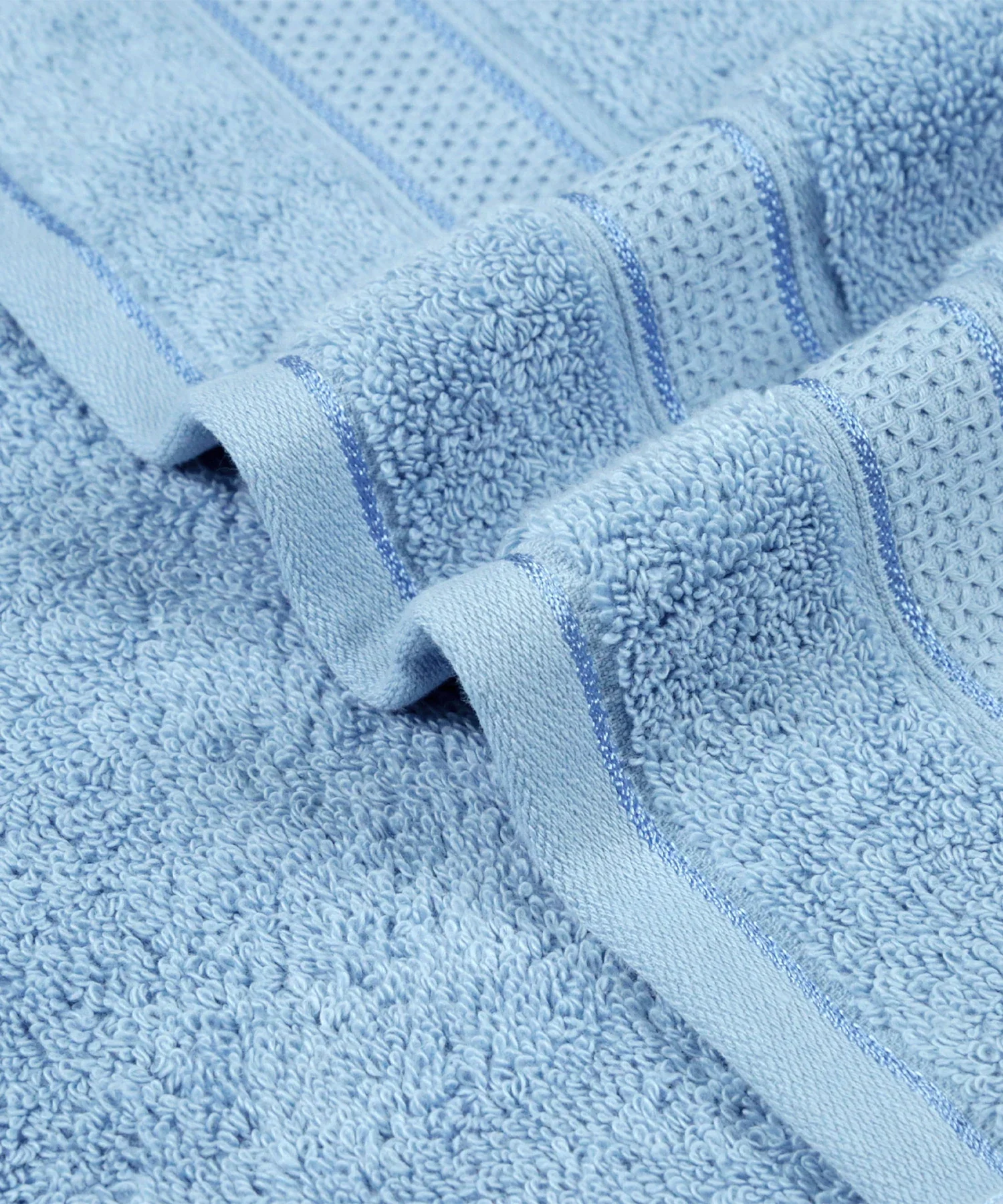 Indulgence 2Pc Hand Towel, Bora Blue|600 GSM Cotton - Image 6