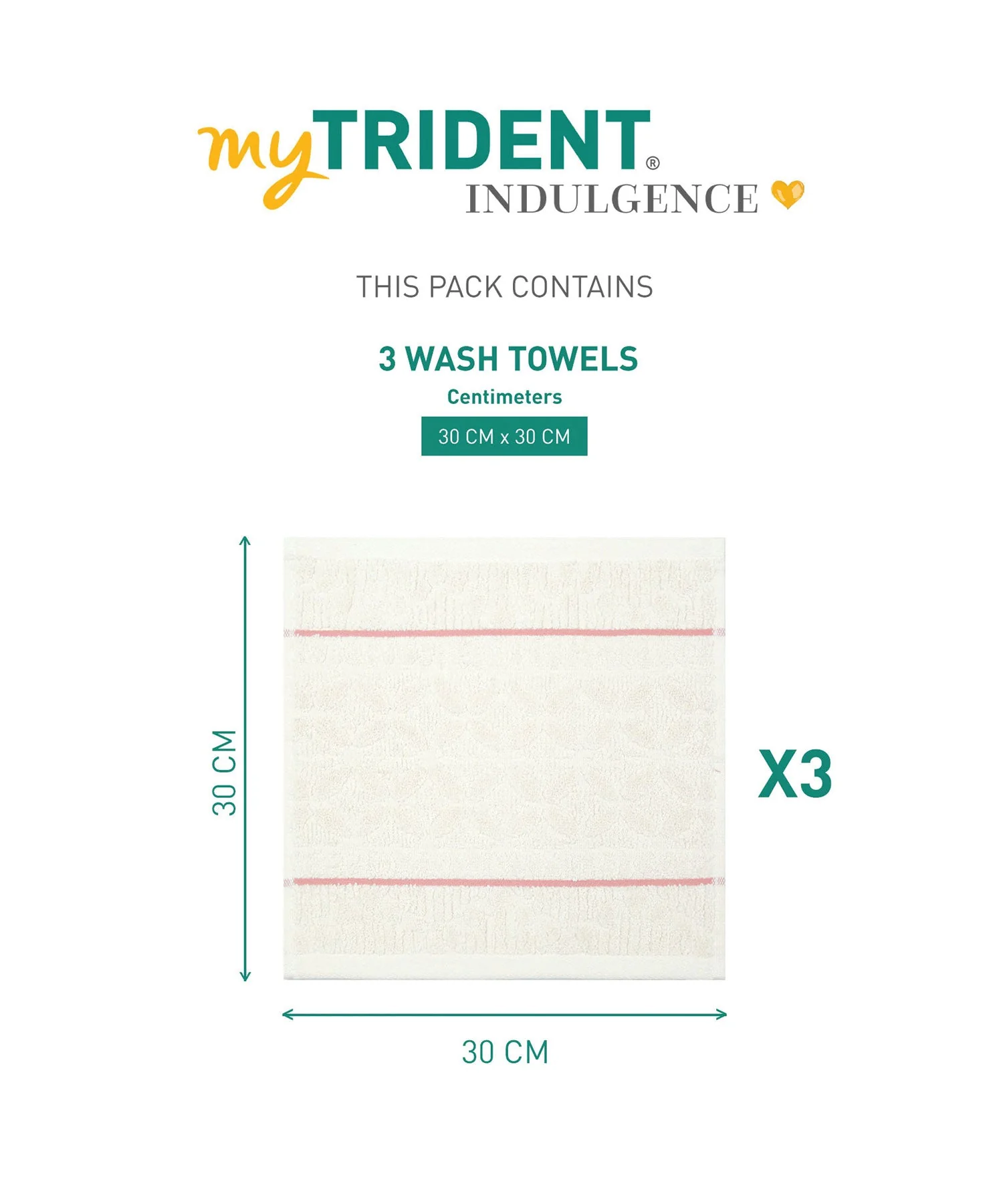 Indulgence By The Fireplace 3Pc Face Towel Set, Ripple|600 GSM Cotton - Image 7