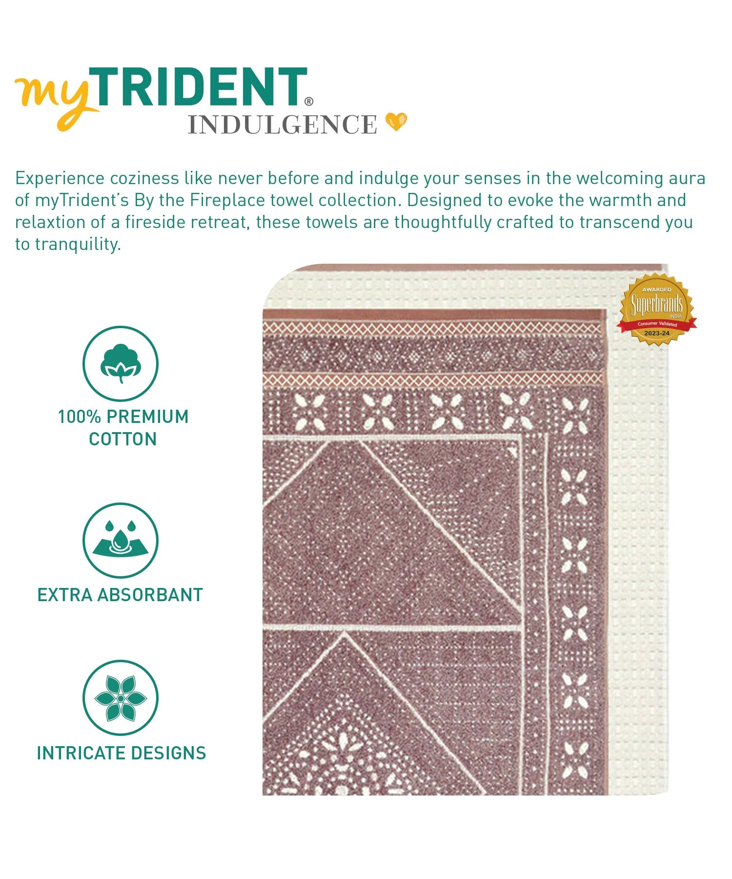 Indulgence By The Fireplace 6Pc Towel Set, Ark-Od|600 GSM Cotton - Image 7