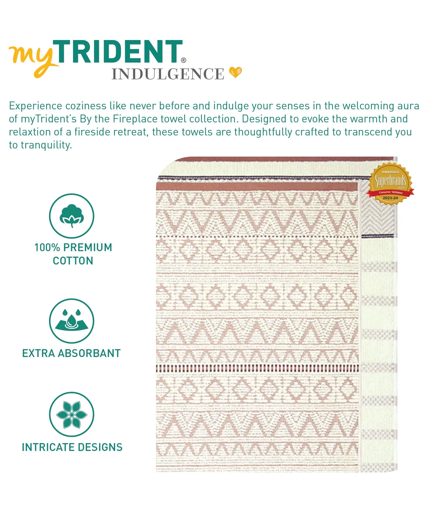 Indulgence By The Fireplace 6Pc Towel Set, Peb-Zen|600 GSM Cotton - Image 7