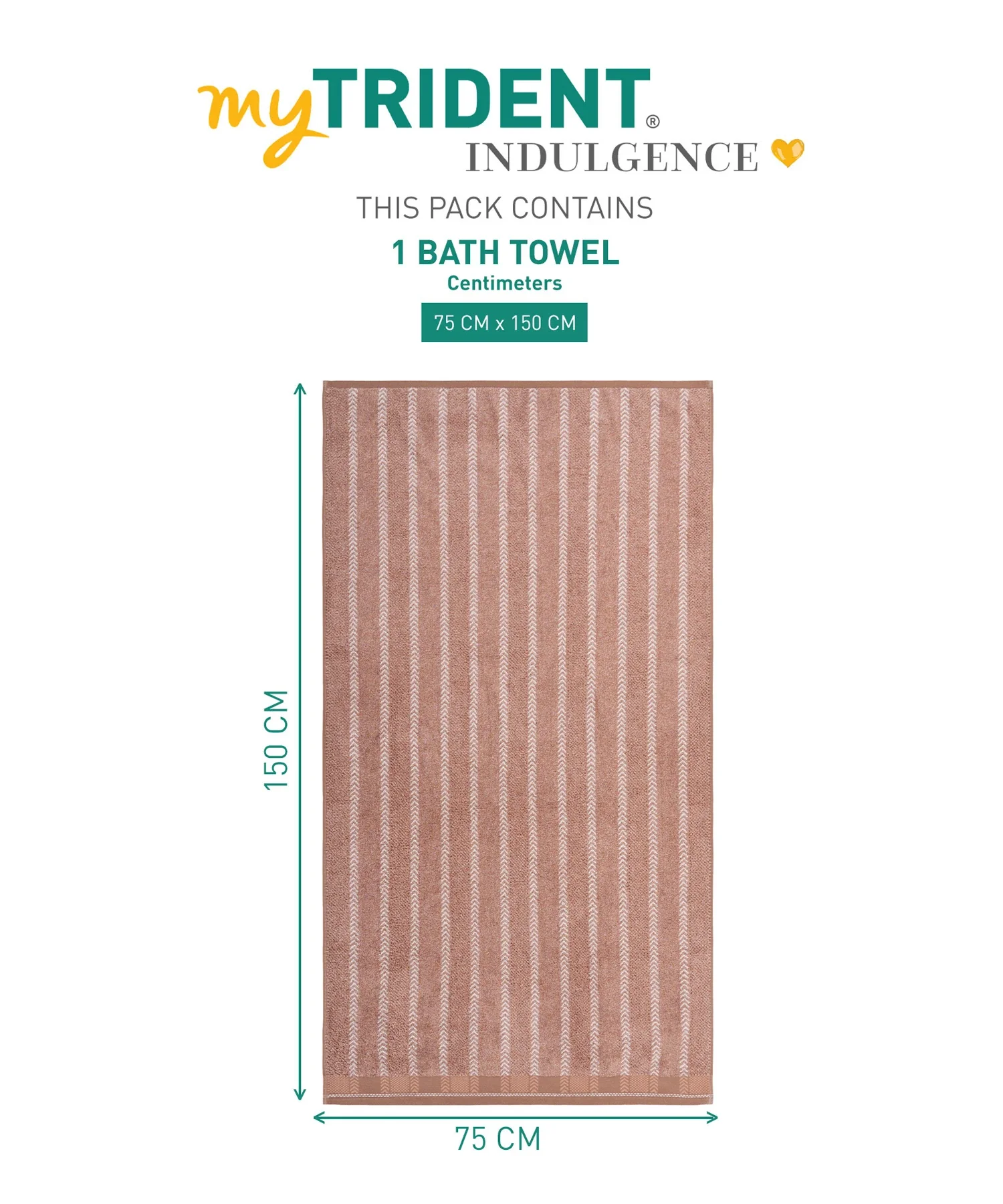 Indulgence By The FirePlace Bath Towel, Super Soft, Intricate Design, 600 GSM, Ginger - Image 8