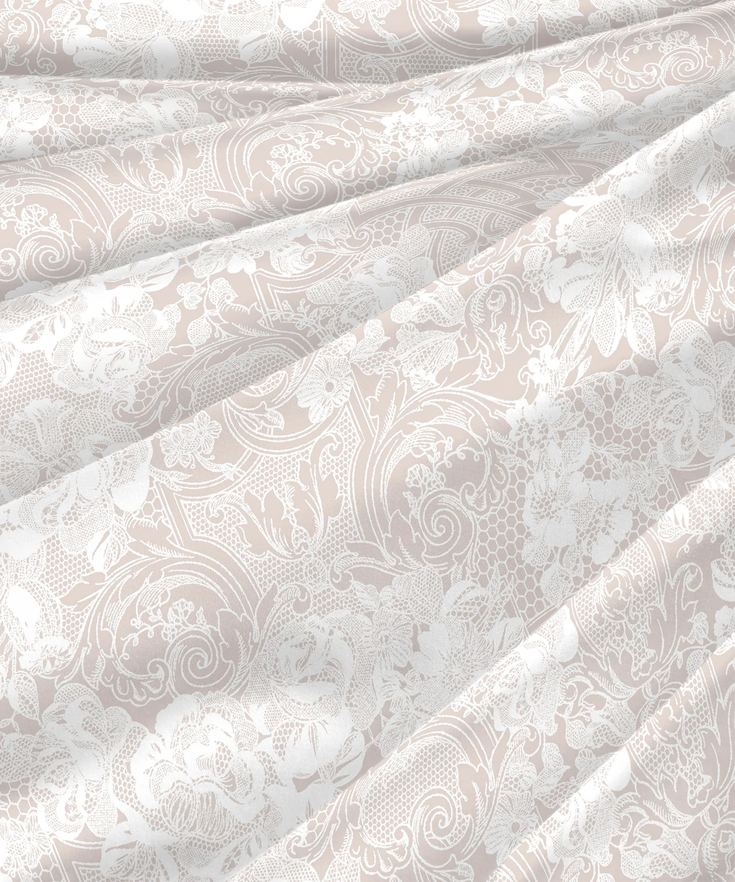 Indulgence Symphony of Threads King Bedsheet Set, Perfectly Pale| 300 TC Kasturi Cotton|4 Pillow Covers - Image 6