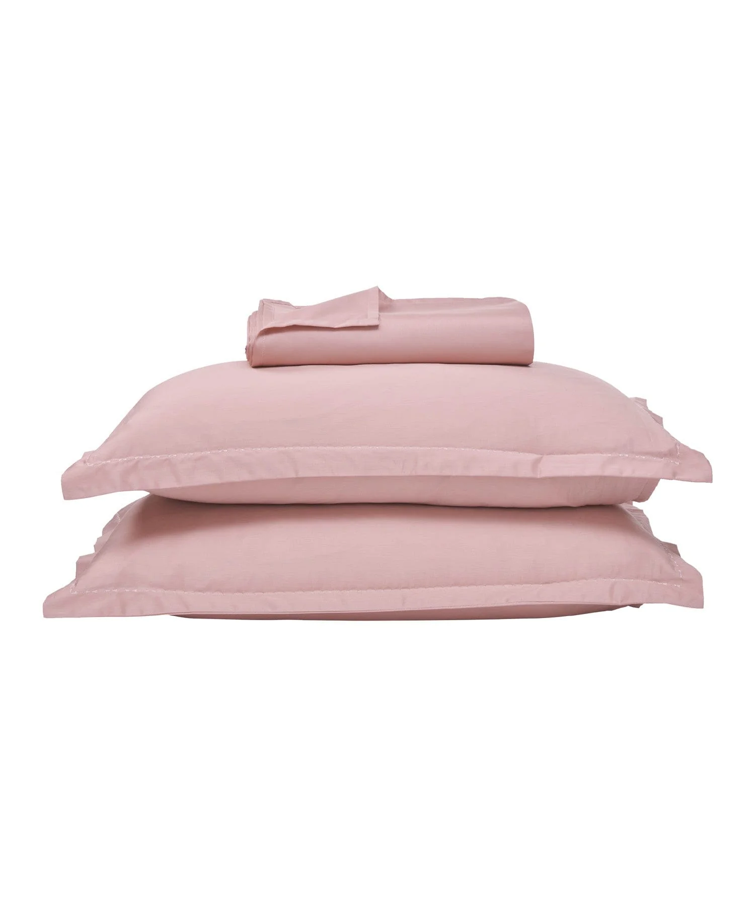 Indulgence Solid King Bedsheet,MESA PINK |300 TC Cotton|2 Pillow Covers|Thermal Regulation - Image 4