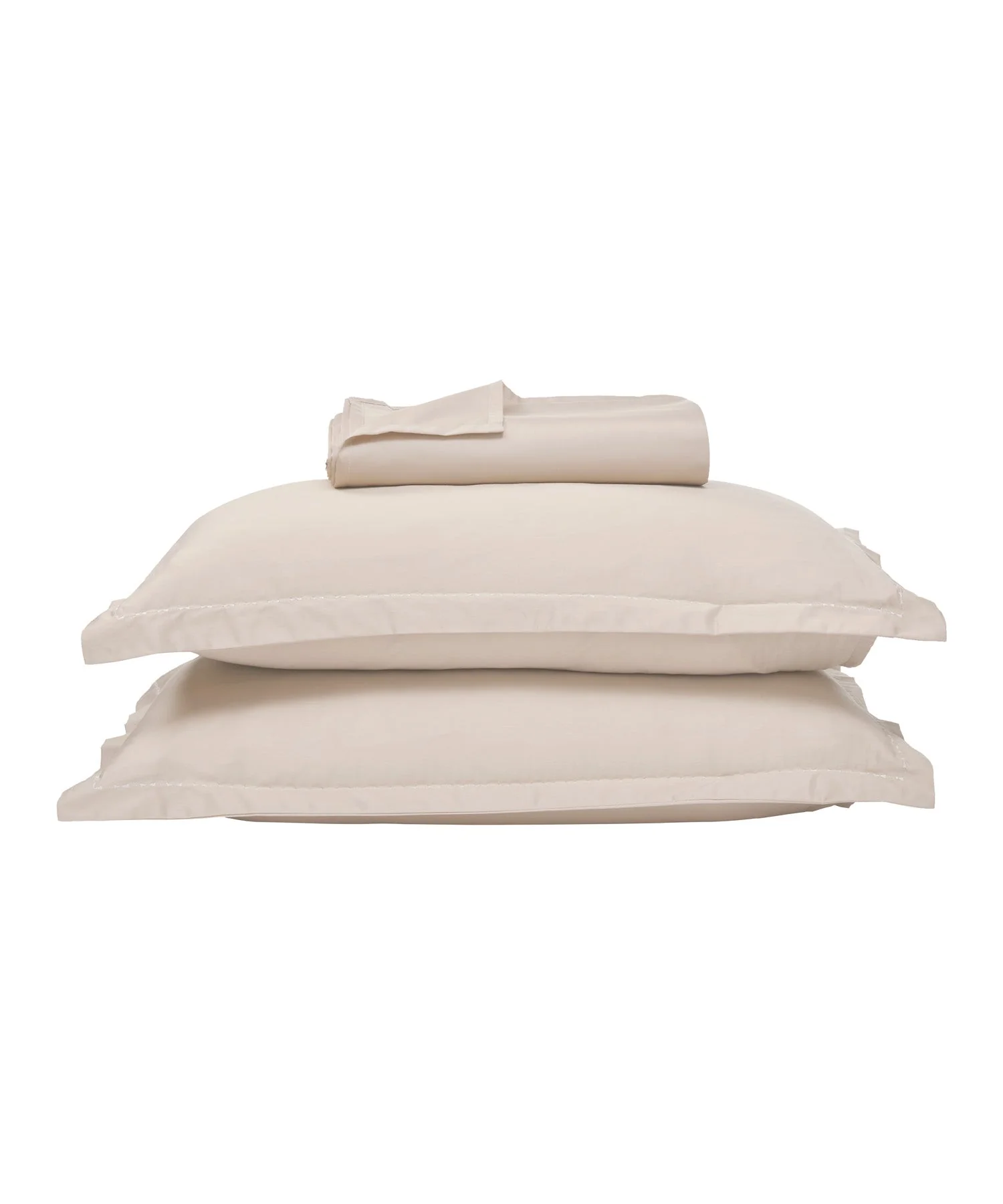 Indulgence Solid King Bedsheet, SNOWFALL WHITE |300 TC Cotton|2 Pillow Covers|Thermal Regulation - Image 4