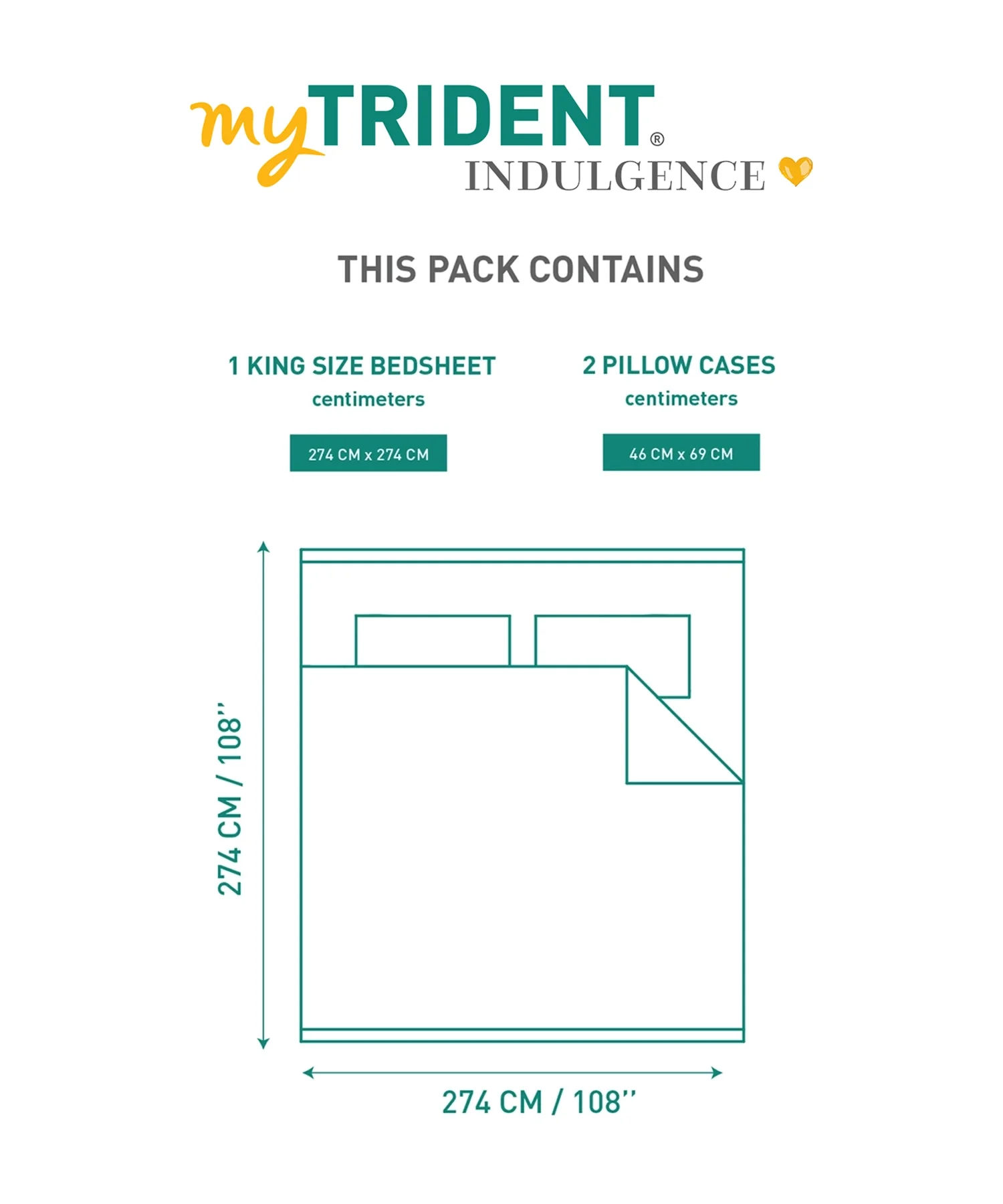 Indulgence Solid King Bedsheet, TEAL- MIST|300 TC Cotton|2 Pillow Covers|Thermal Regulation - Image 6