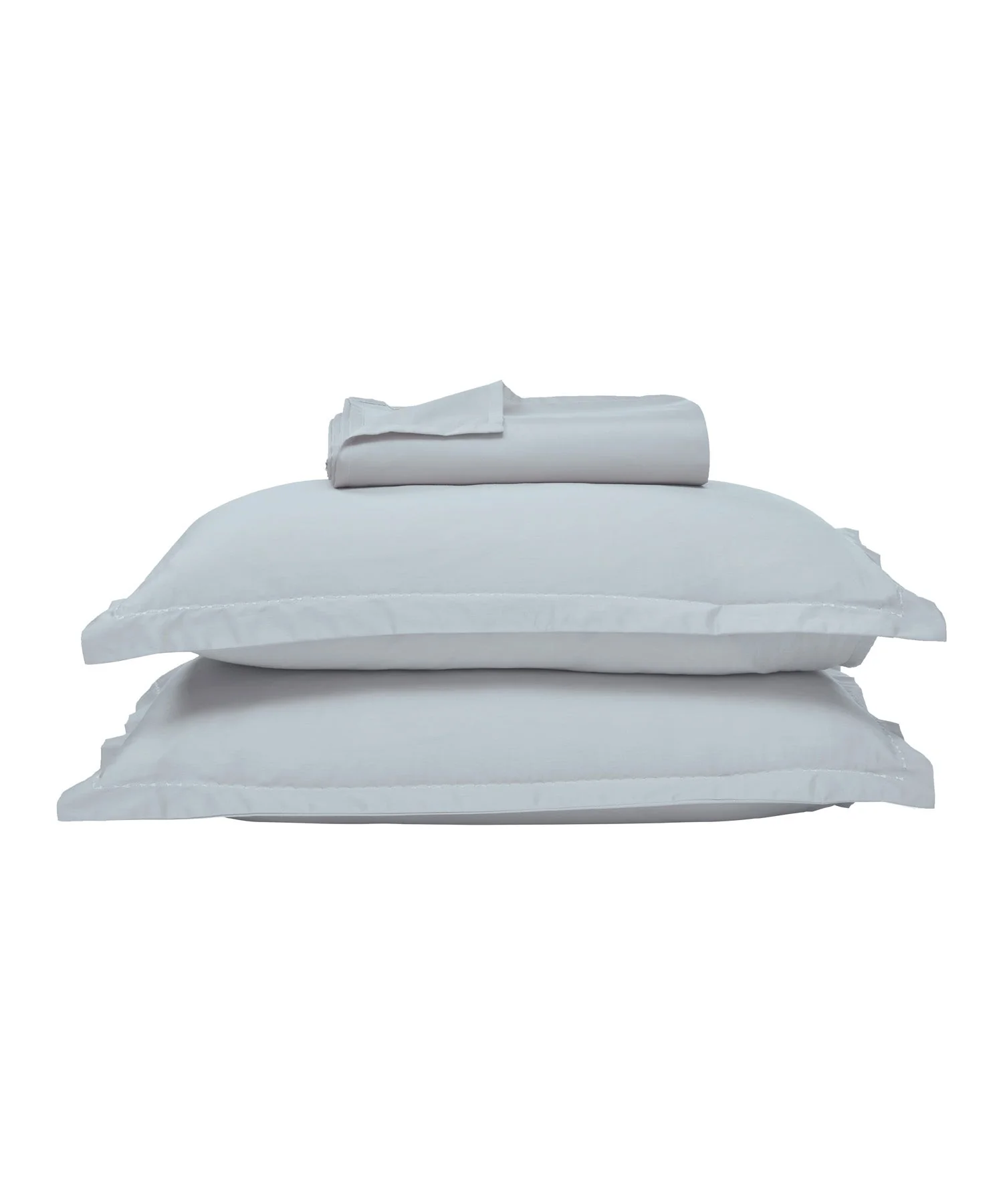 Indulgence Solid King Bedsheet, TEAL- MIST|300 TC Cotton|2 Pillow Covers|Thermal Regulation - Image 3