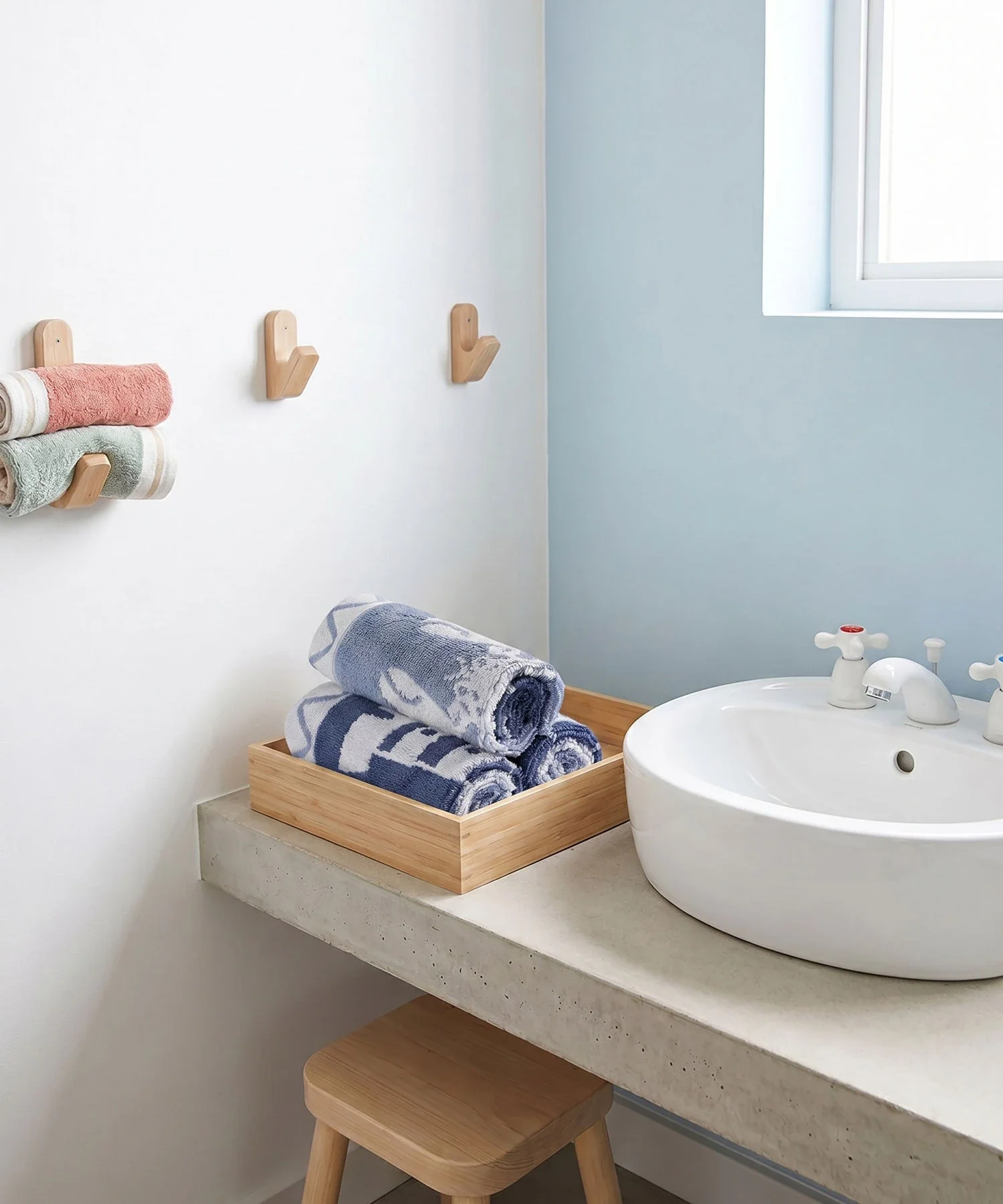 Juniors 3 Pc Face Towel Set, Wander| 550 GSM | 100% Premium Cotton - Image 3