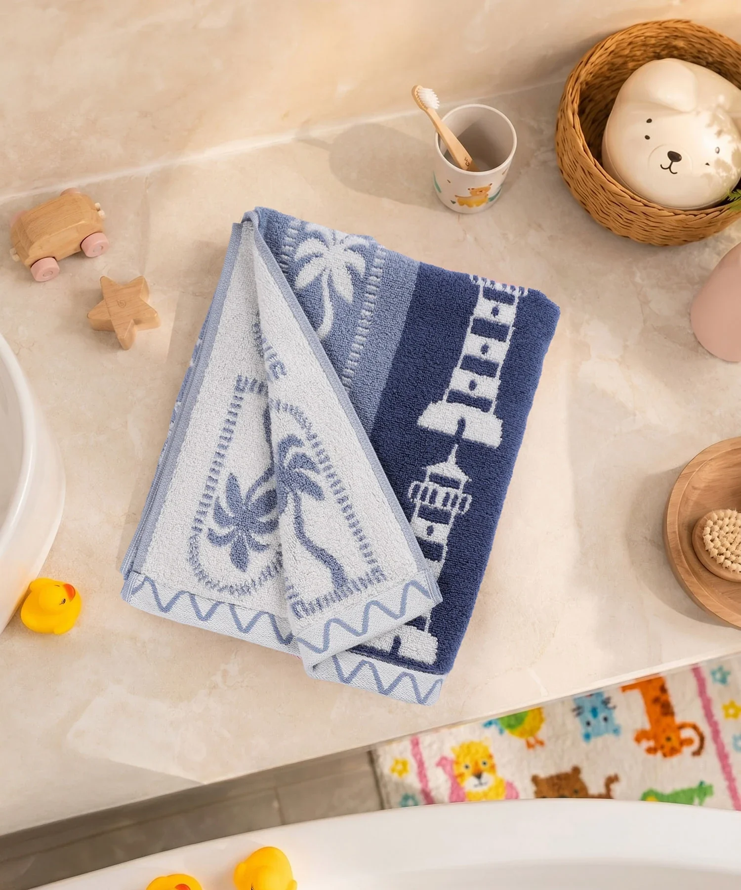 Juniors Bath Towel, Wander| 550 GSM | 100% Premium Cotton - Image 3