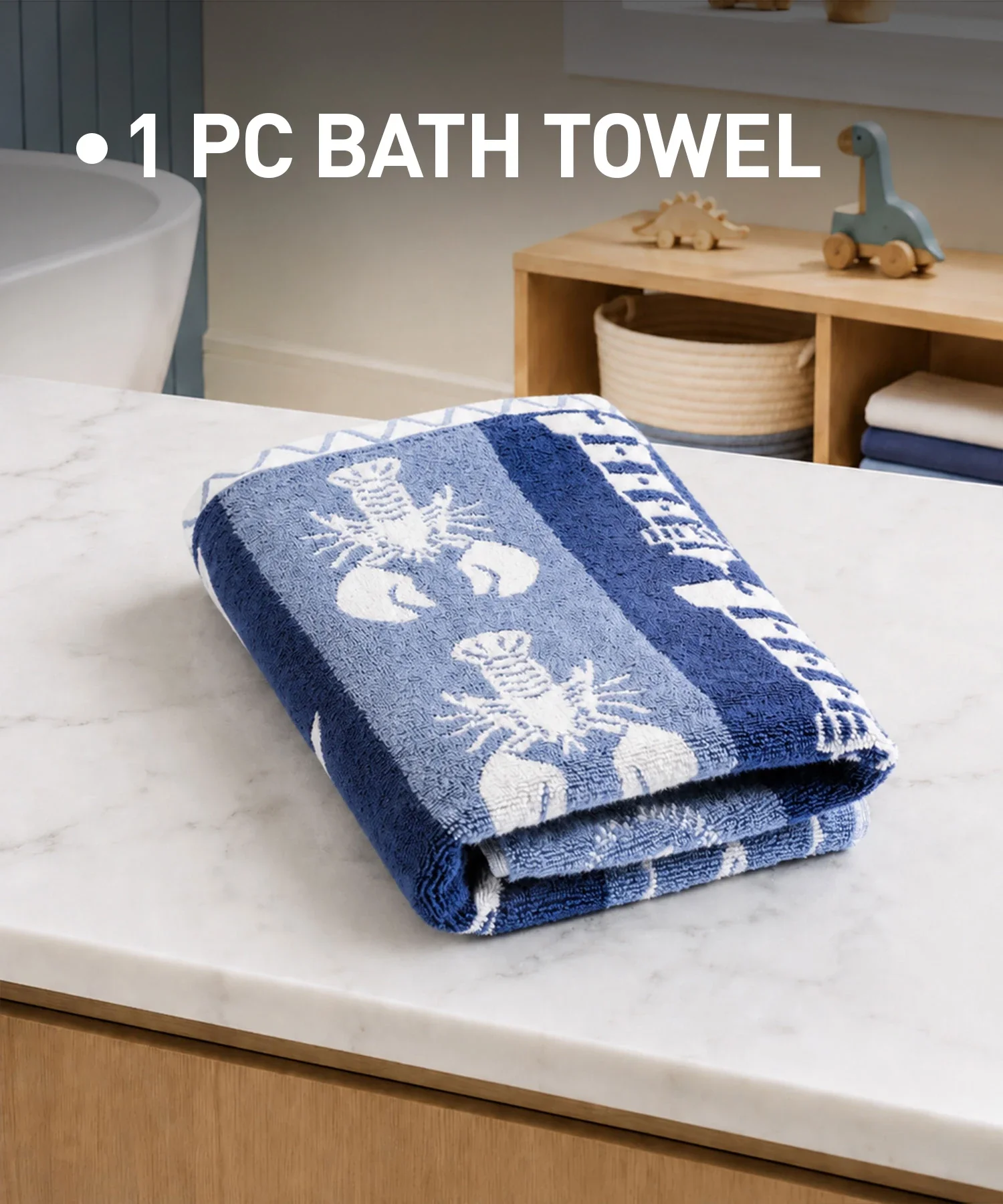 Juniors Bath Towel, Wander| 550 GSM | 100% Premium Cotton - Image 4