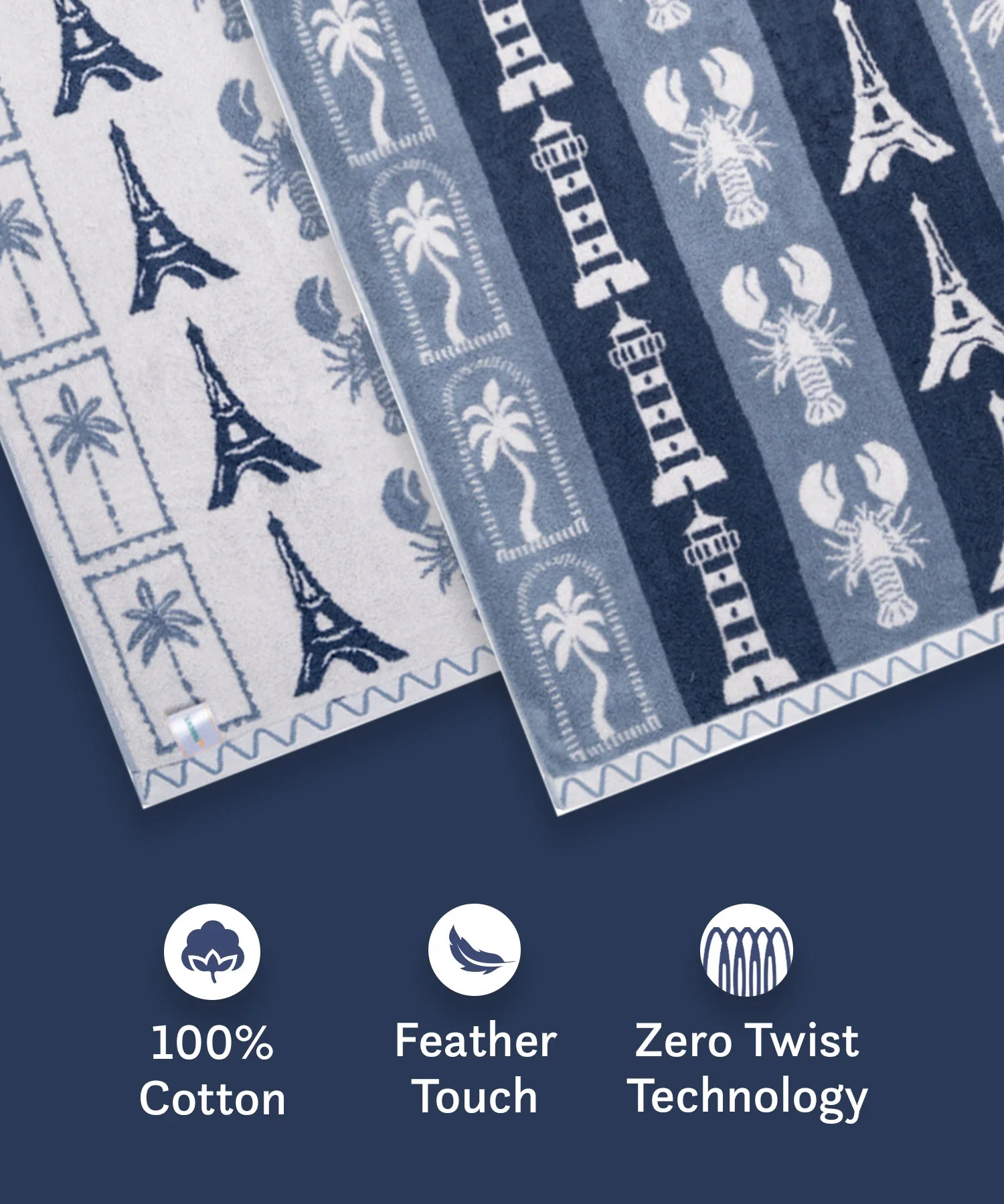 Juniors Bath Towel, Wander| 550 GSM | 100% Premium Cotton - Image 5