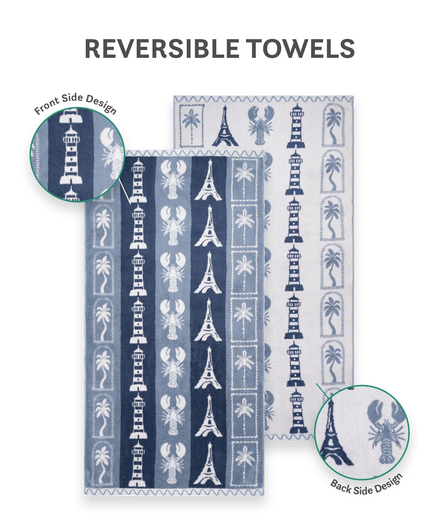 Juniors Bath Towel, Wander| 550 GSM | 100% Premium Cotton - Image 7