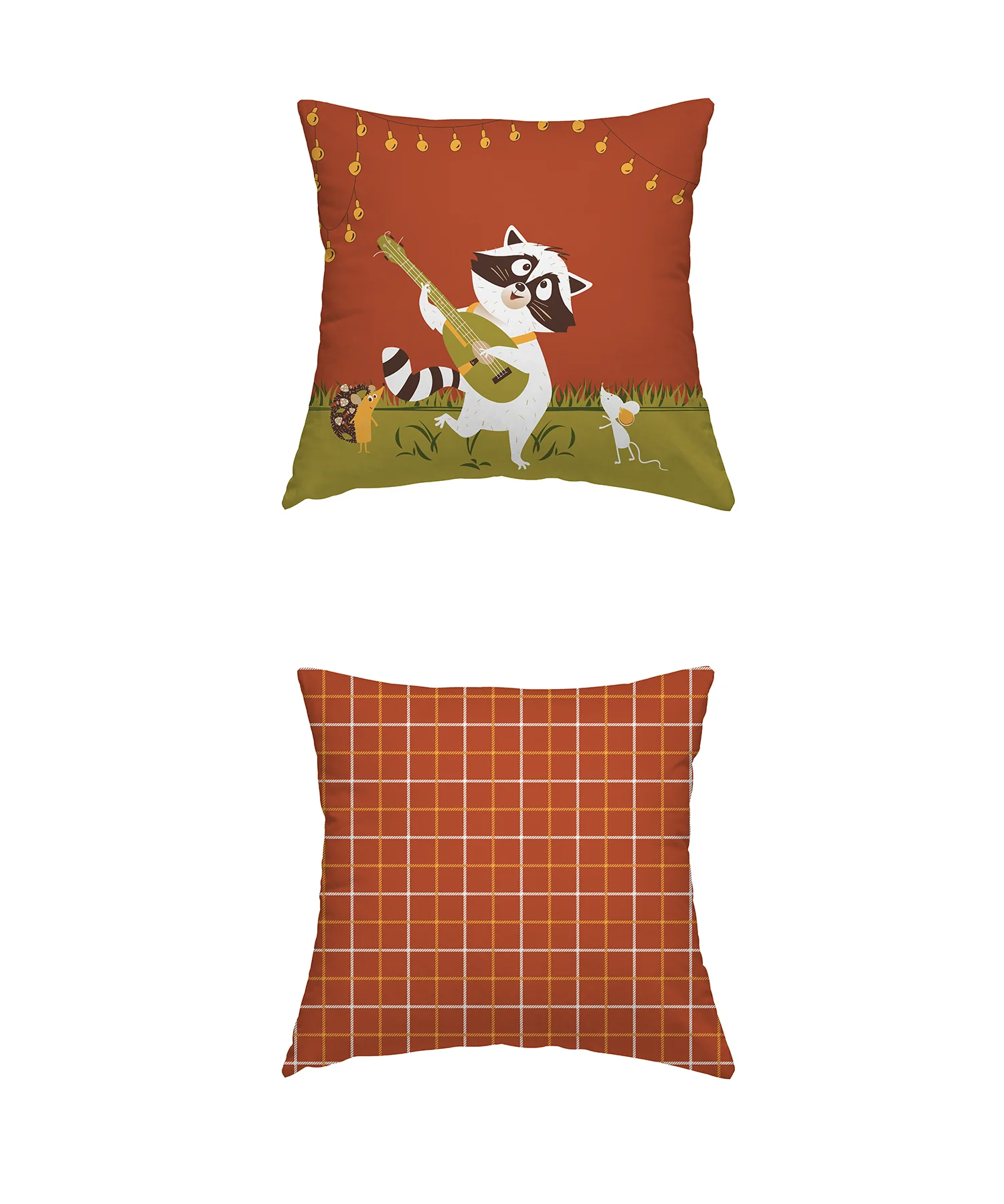 Juniors Double Bedsheet Set, Burrow Bros| 144TC Cotton|2 Pillow Covers & 2 Cushion Covers - Image 6