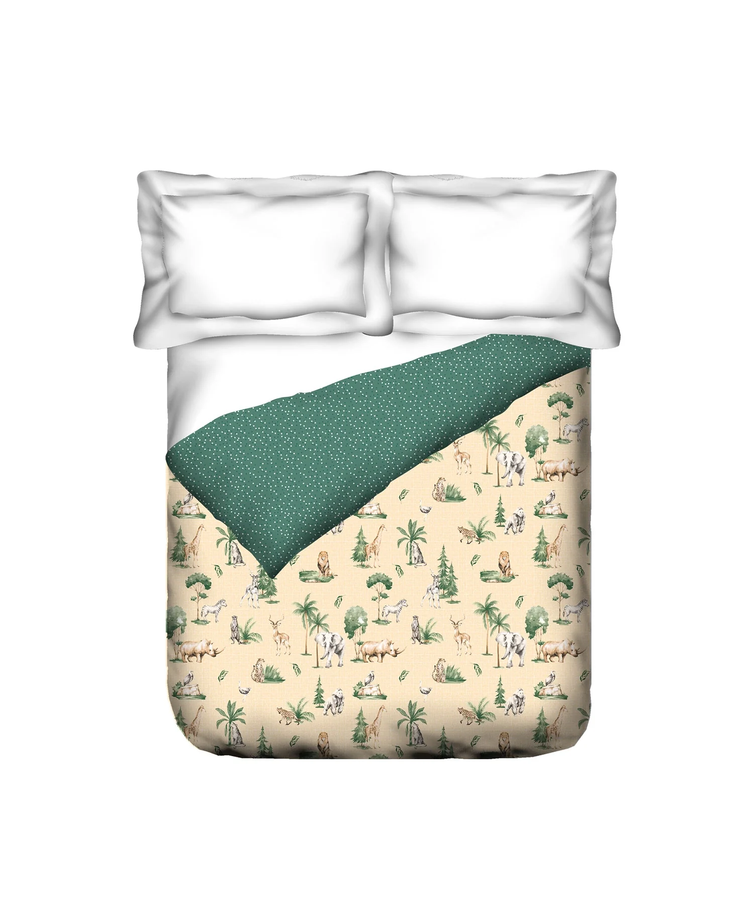 Juniors Double AC Comforter, Jigsaw Jungle|144 TC Cotton - Image 3