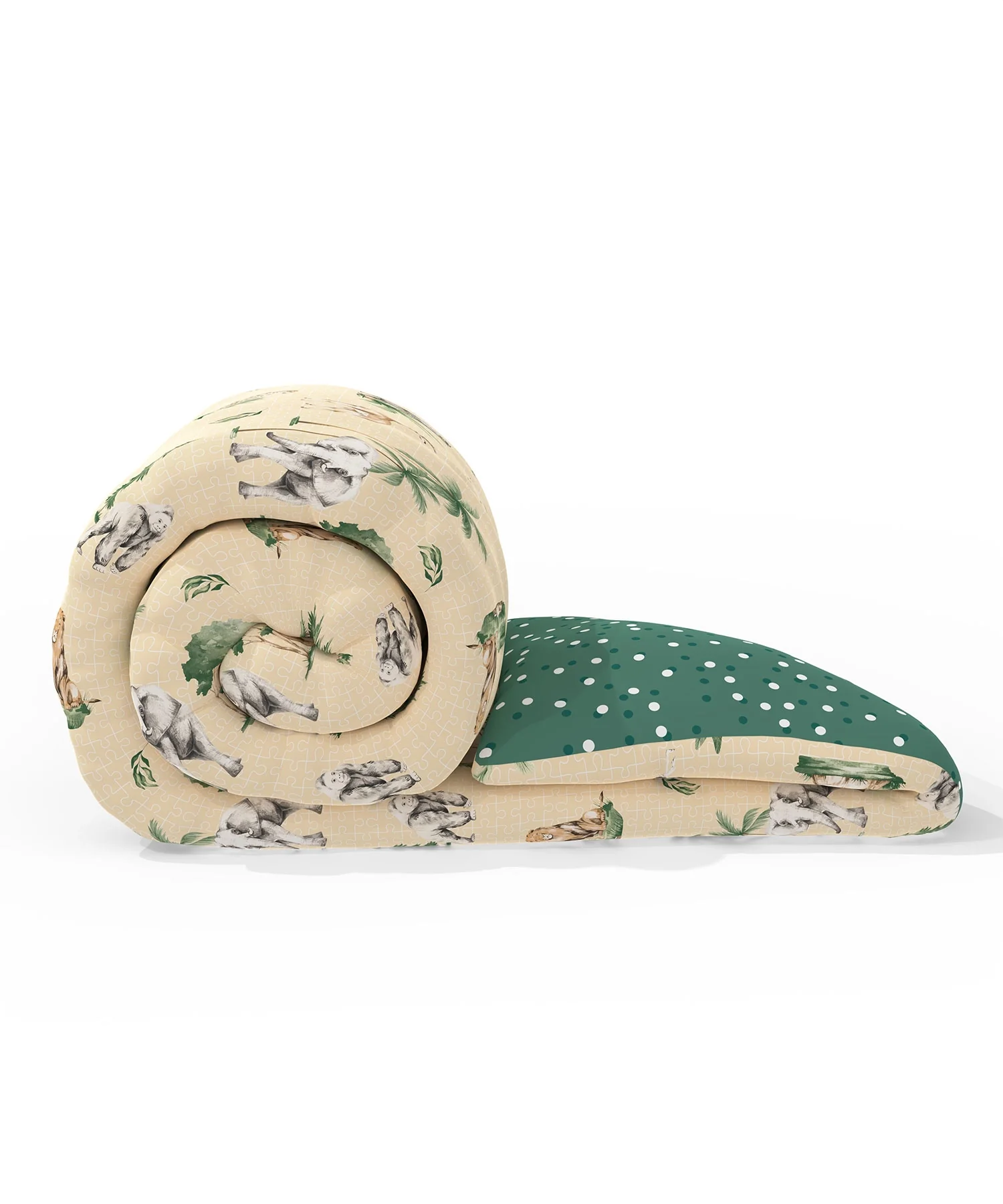 Juniors Double AC Comforter, Jigsaw Jungle|144 TC Cotton - Image 4