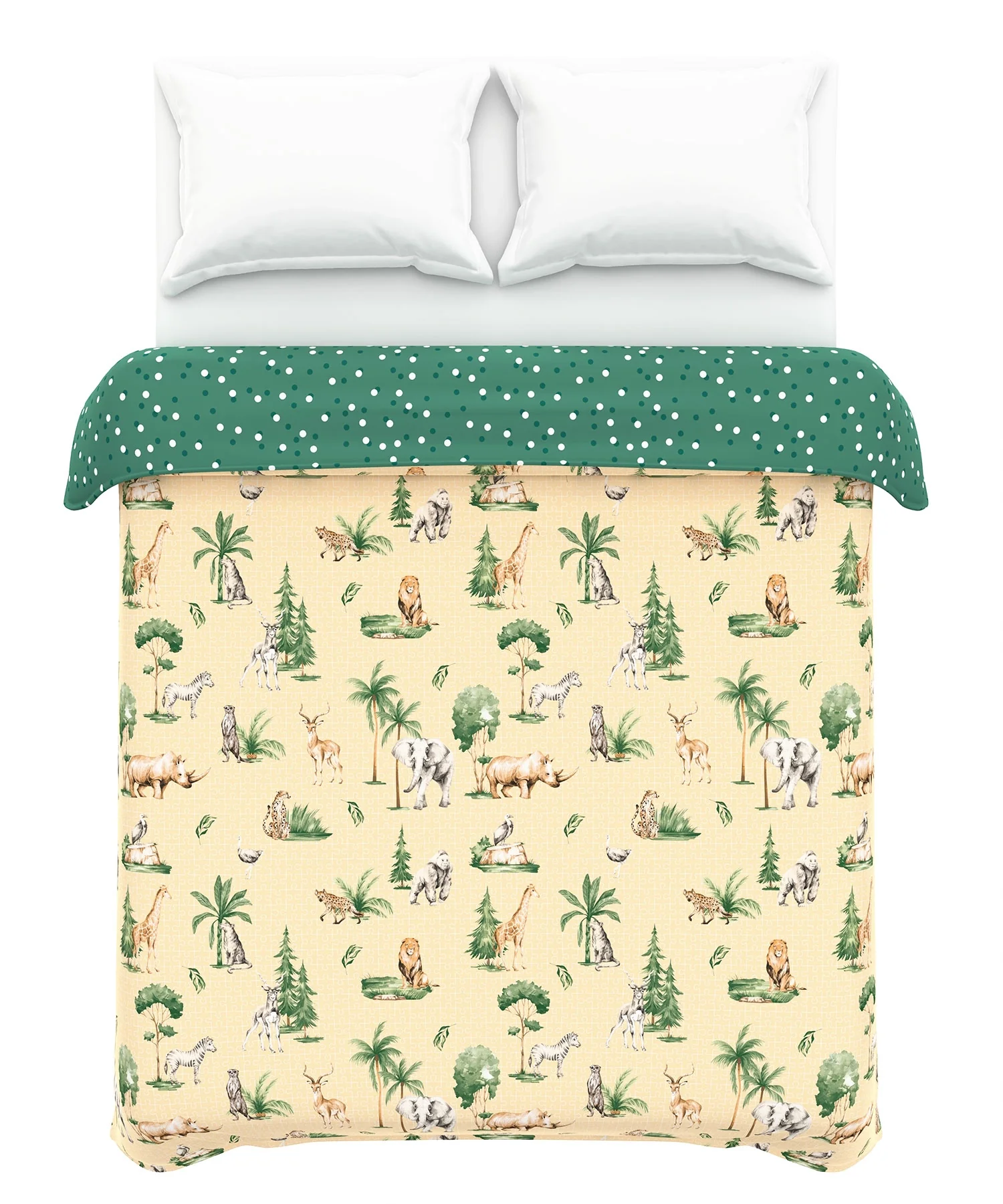 Juniors Double AC Comforter, Jigsaw Jungle|144 TC Cotton - Image 5