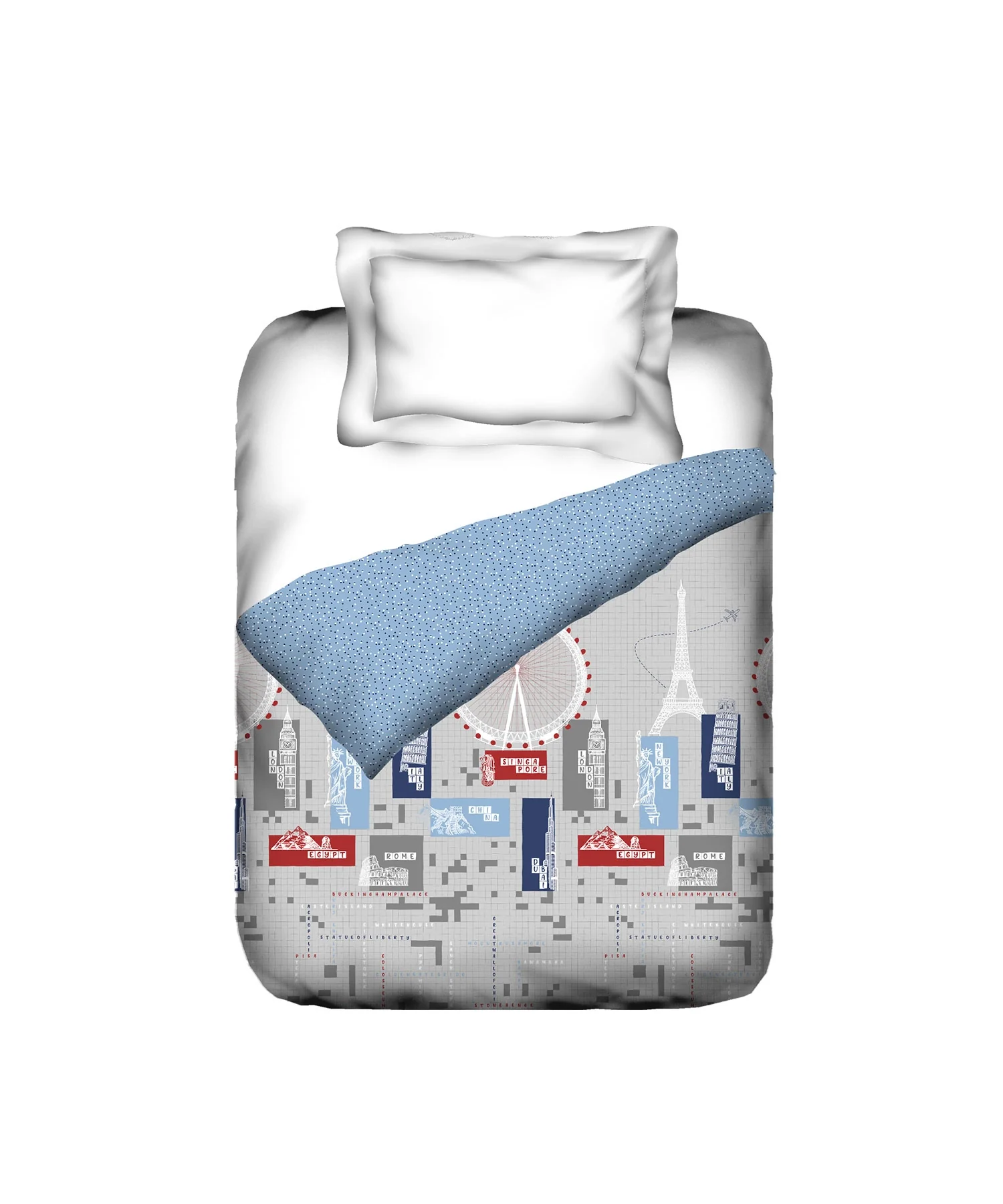 Juniors Single AC Comforter, Crossworld|144 TC Cotton - Image 3