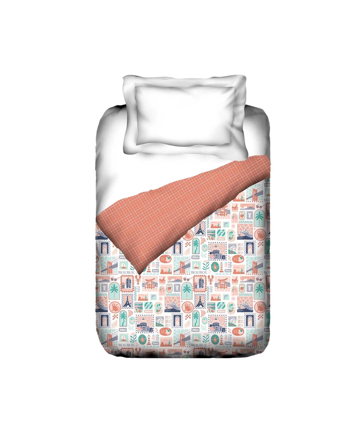 Juniors Single AC Comforter, Wander ways| 144TC Cotton - Image 3