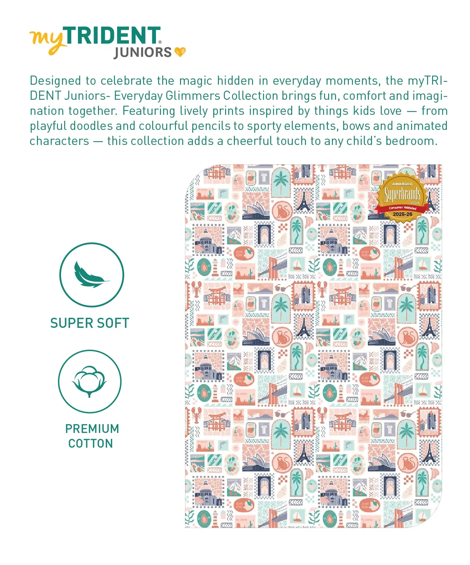 Juniors Single AC Comforter, Wander ways| 144TC Cotton - Image 5