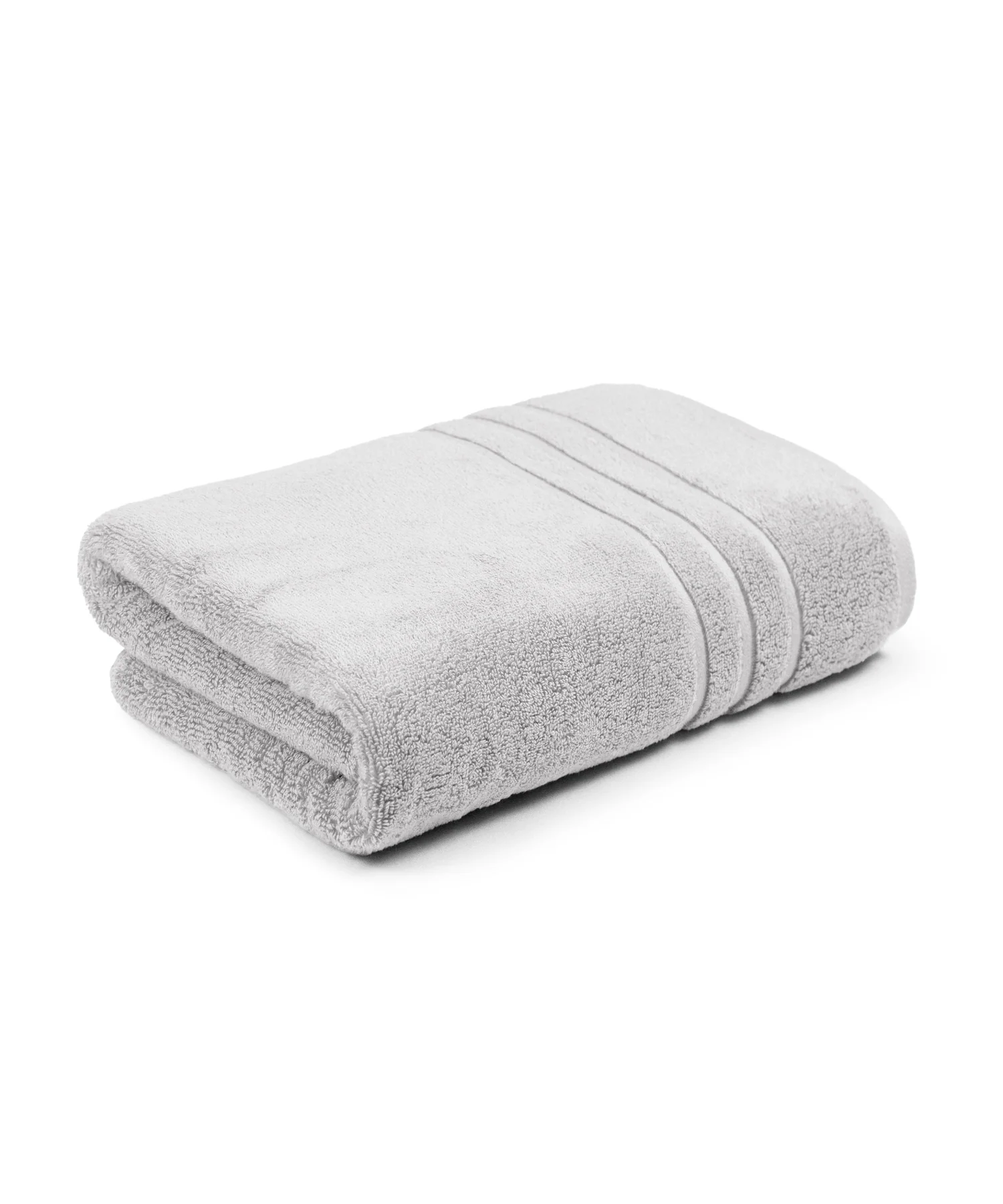 Luxe Home 1Pc Bath Towel, Silver| 600 GSM Cotton Bamboo - Image 5