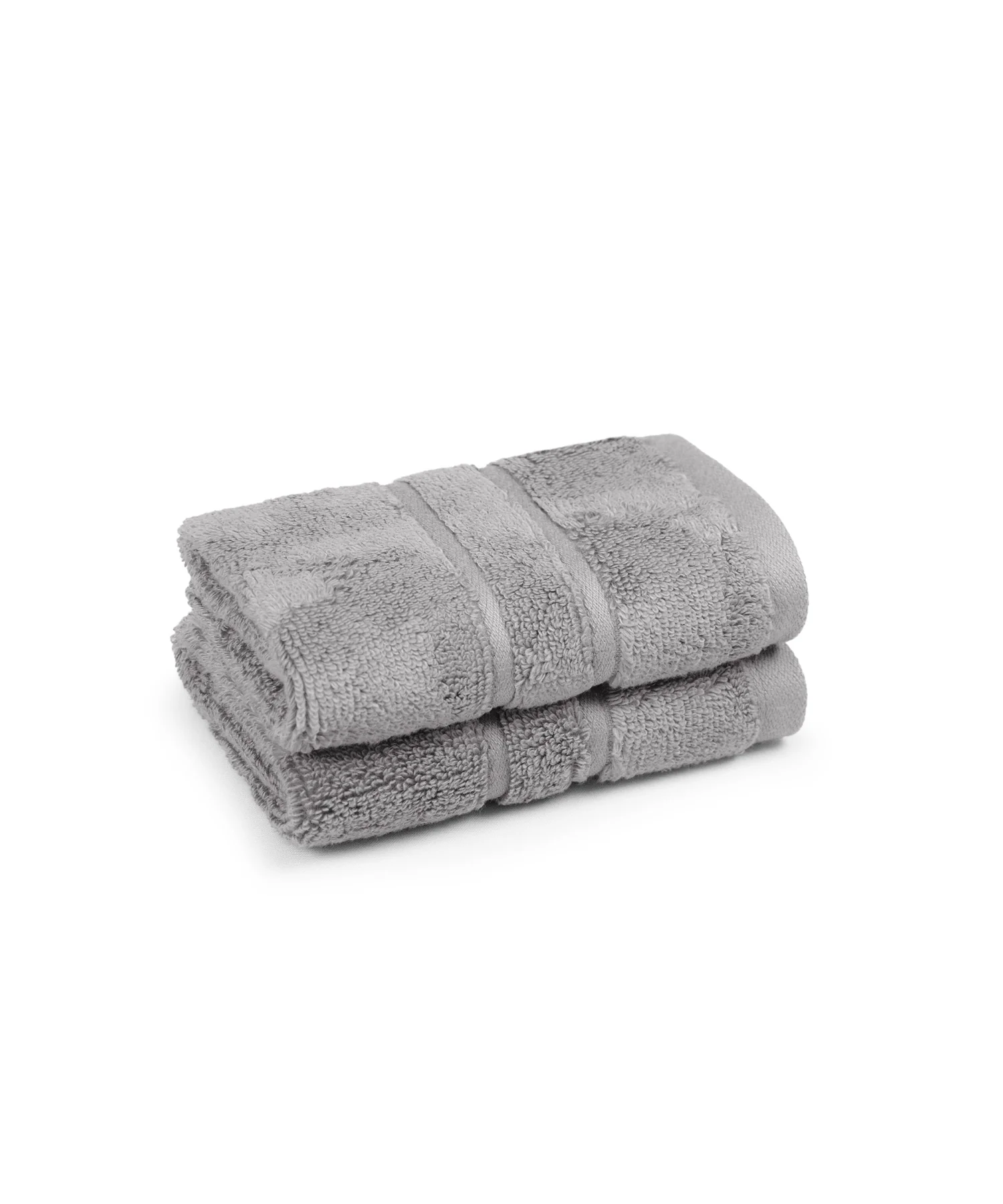 Luxe Home 2Pc Face Towel, Charcoal| 600 GSM Cotton Bamboo - Image 3