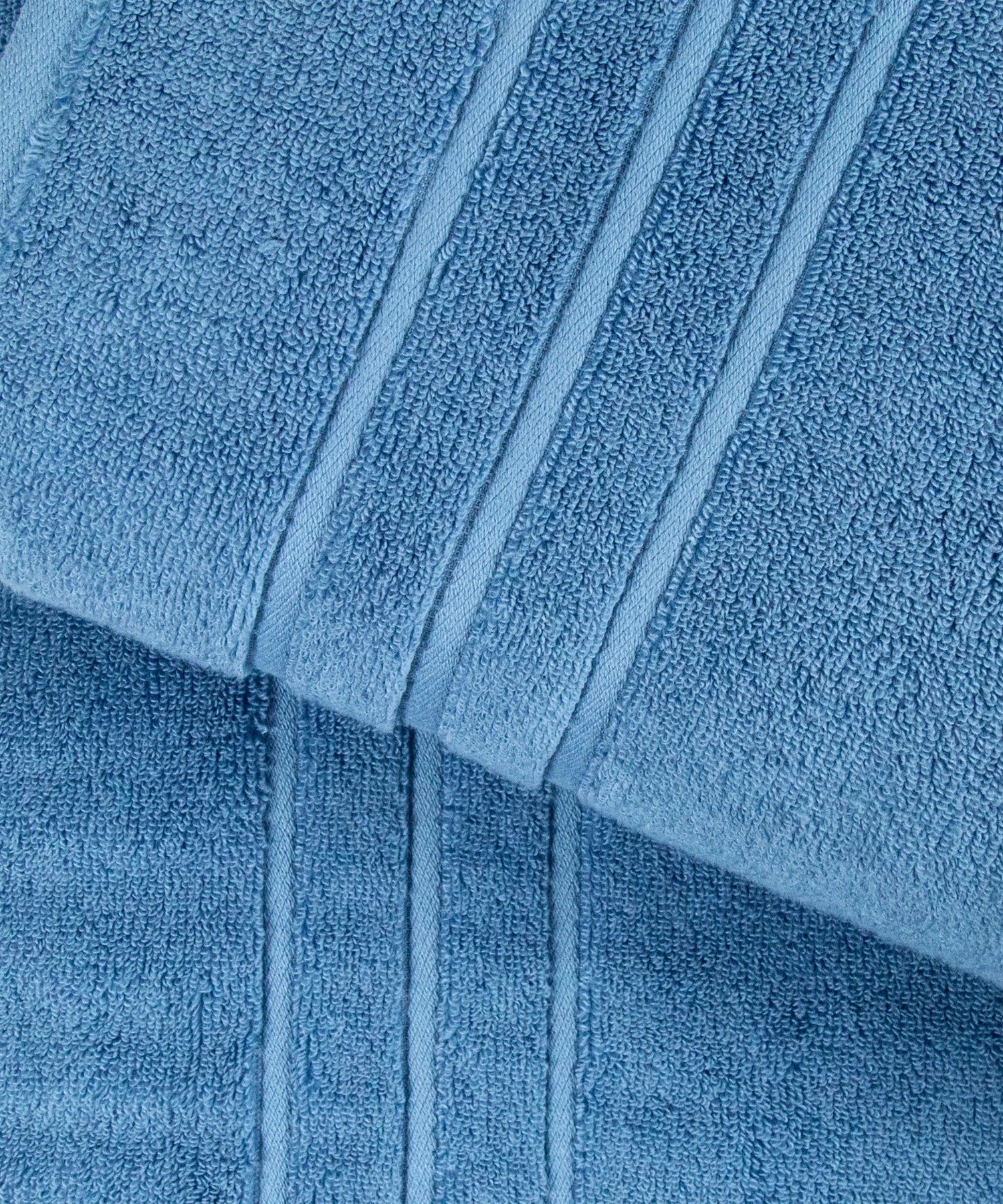 Luxe Home 2Pc Face Towel, Sea Blue| 600 GSM Cotton Bamboo - Image 6